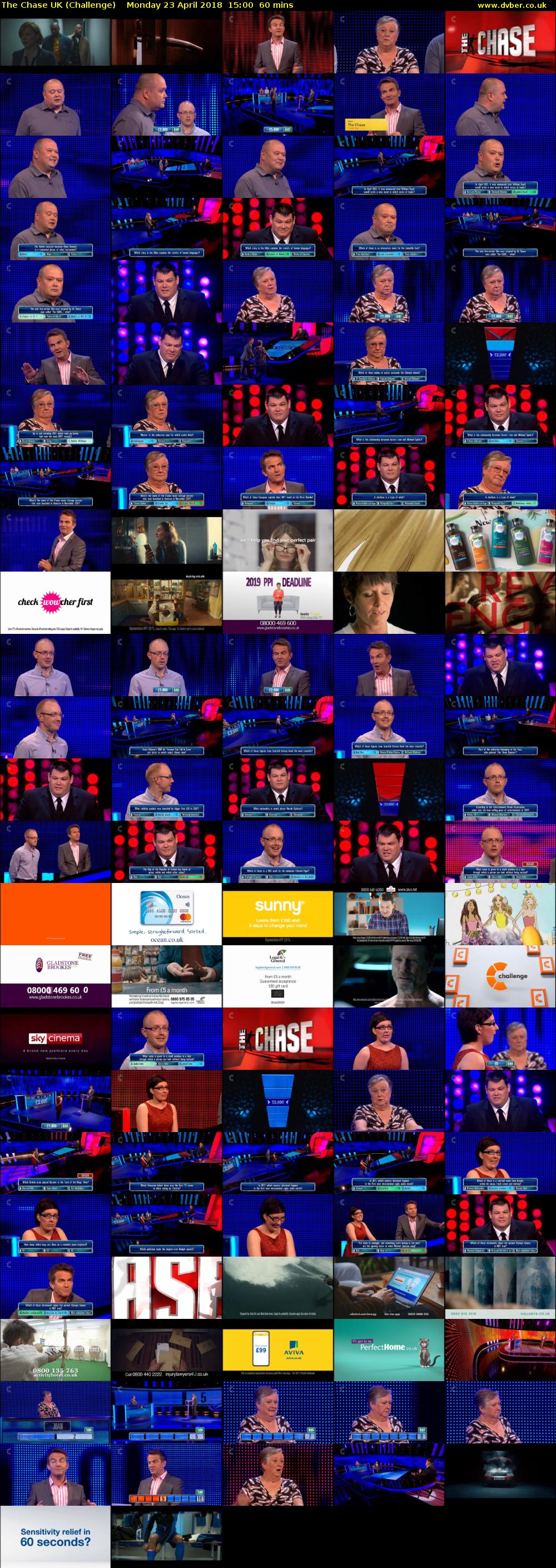 The Chase UK (Challenge) Monday 23 April 2018 15:00 - 16:00