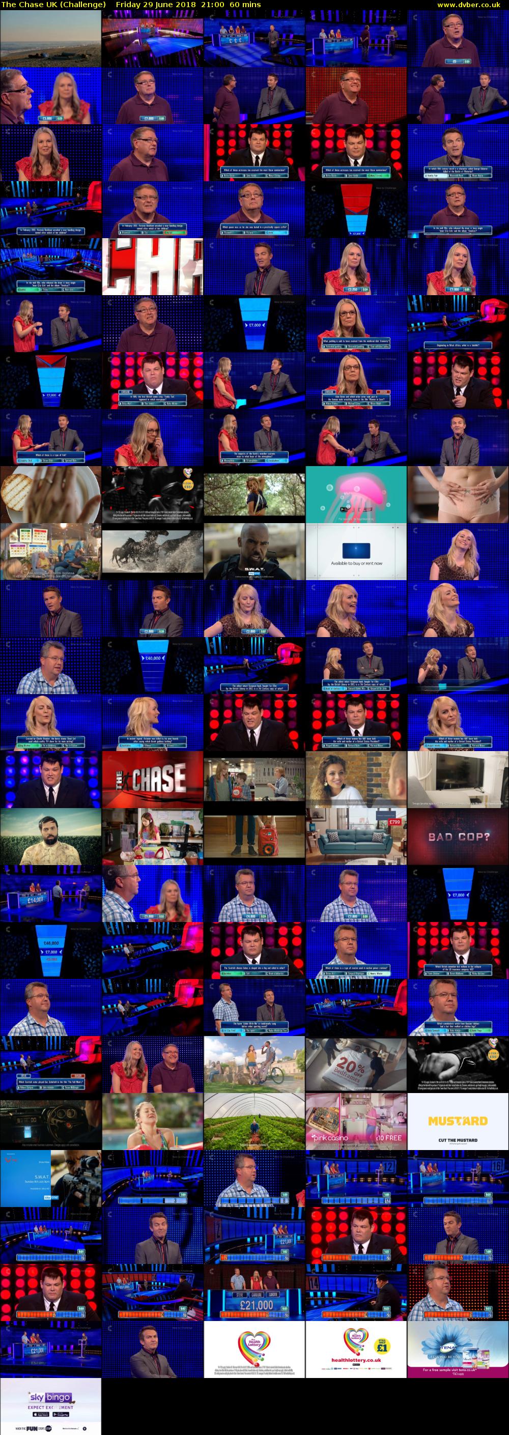The Chase UK (Challenge) Friday 29 June 2018 21:00 - 22:00