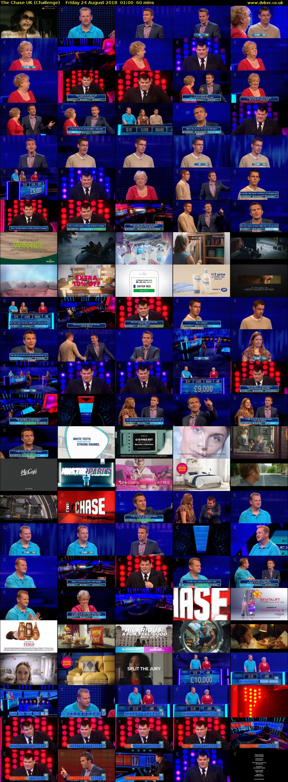 The Chase UK (Challenge) Friday 24 August 2018 01:00 - 02:00
