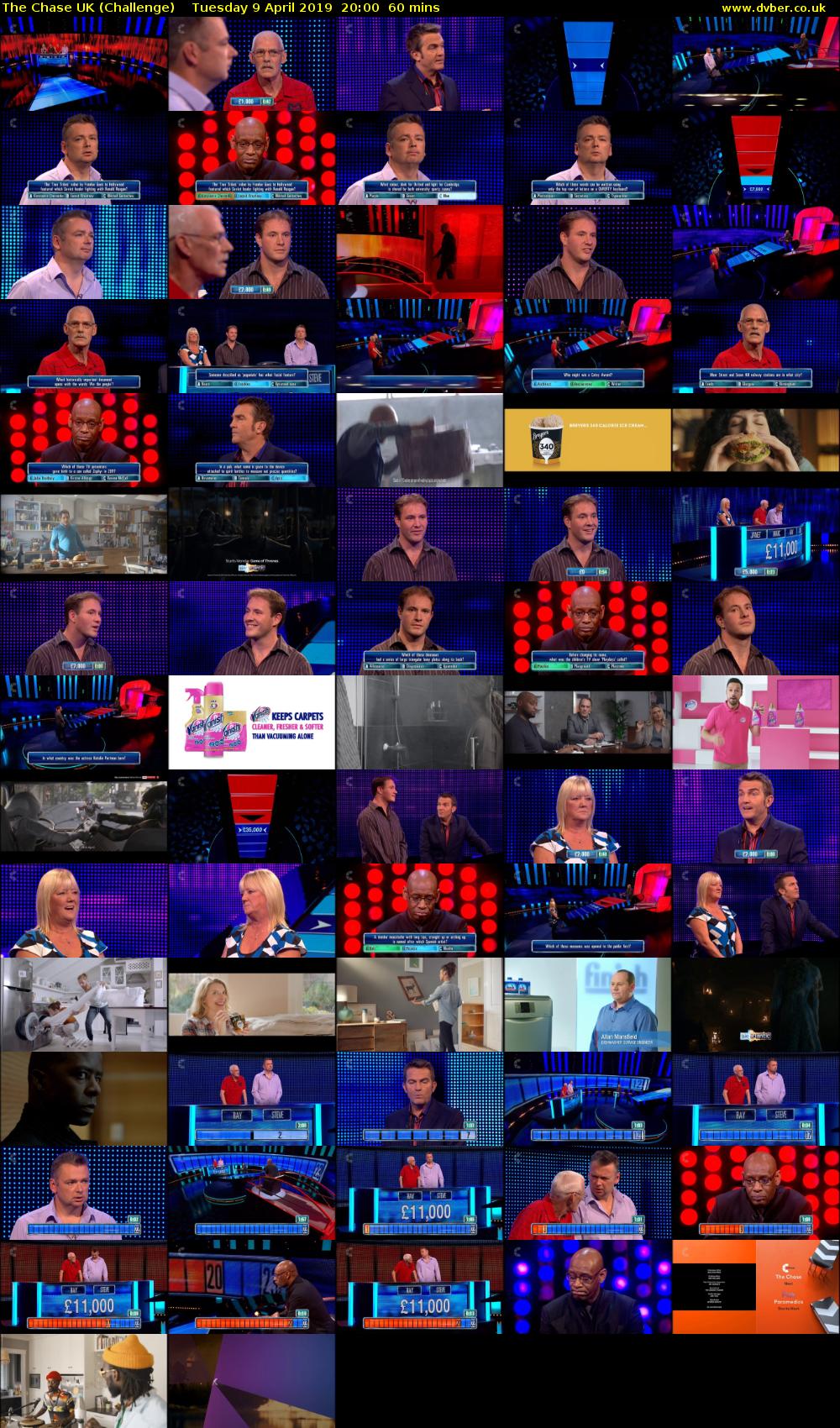 The Chase UK (Challenge) Tuesday 9 April 2019 20:00 - 21:00