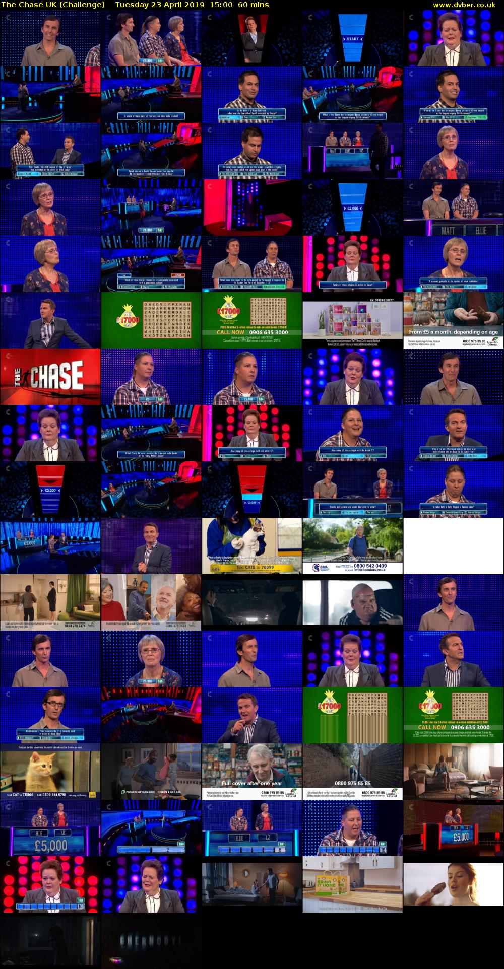 The Chase UK (Challenge) Tuesday 23 April 2019 15:00 - 16:00
