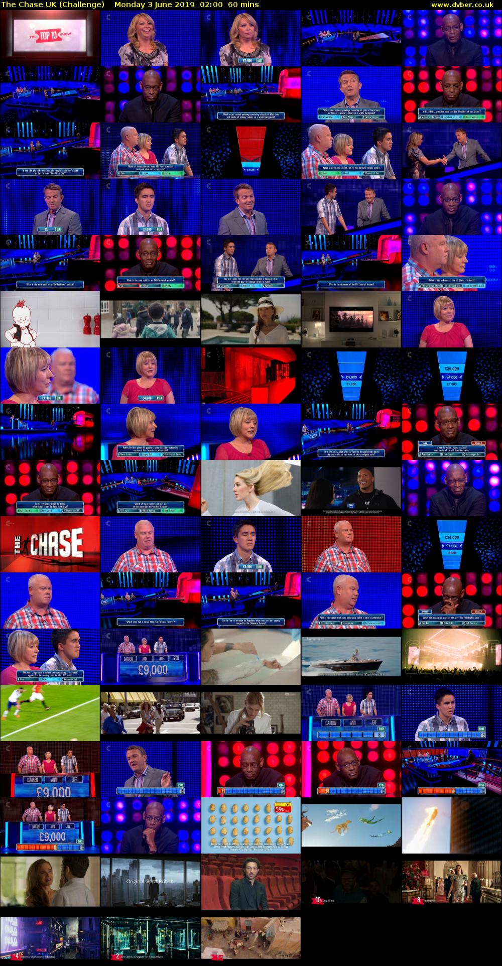 The Chase UK (Challenge) Monday 3 June 2019 02:00 - 03:00