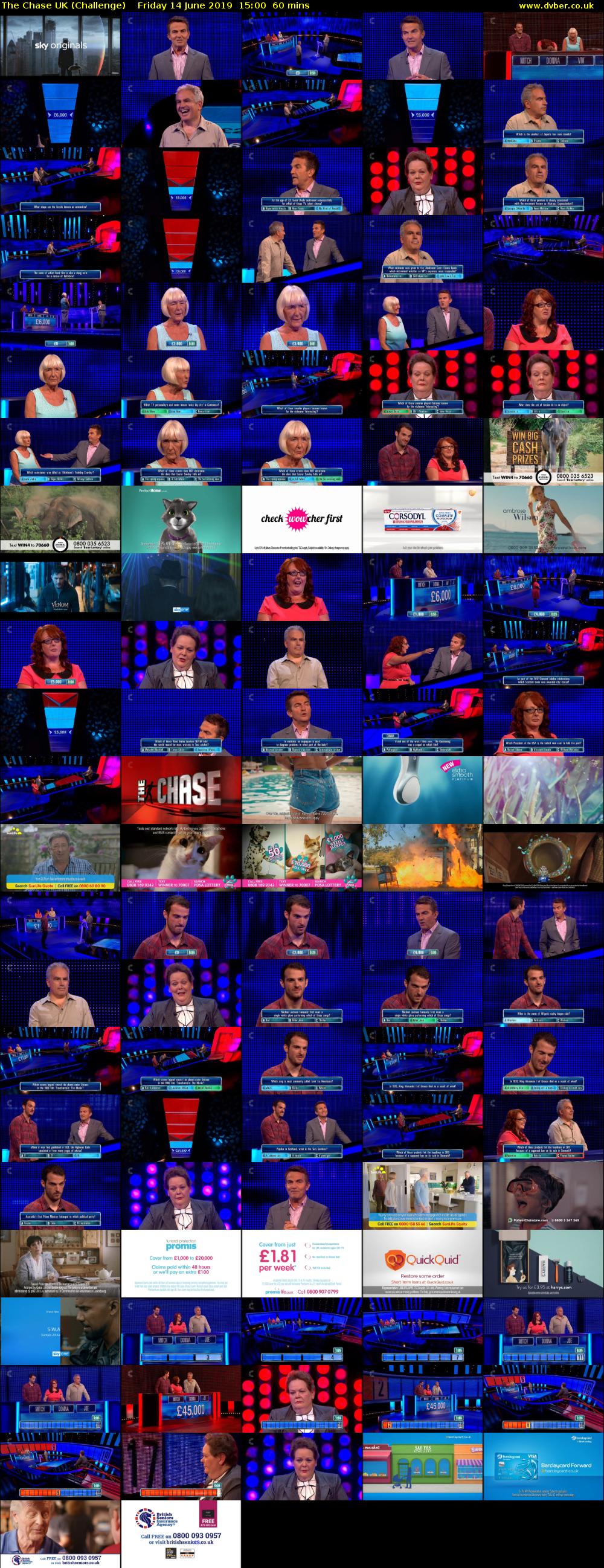 The Chase UK (Challenge) Friday 14 June 2019 15:00 - 16:00