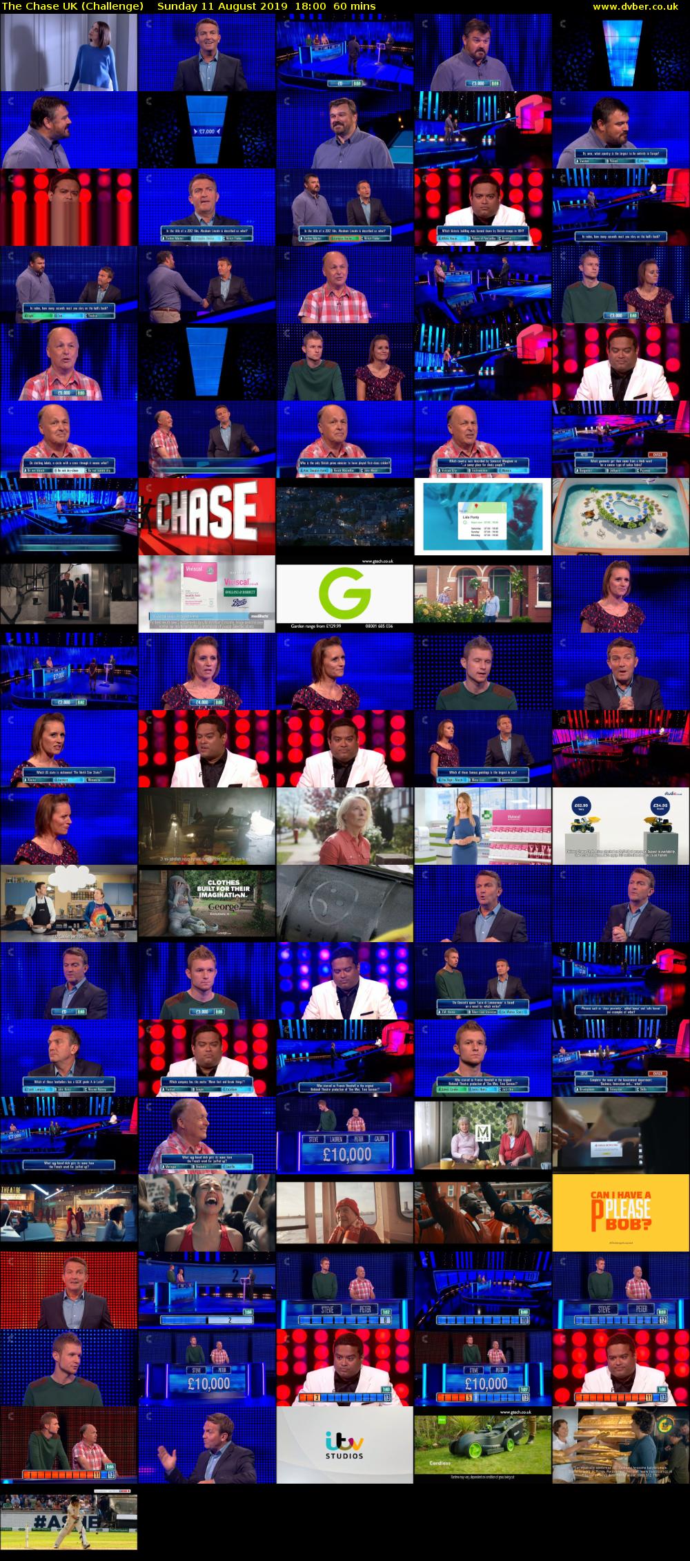 The Chase UK (Challenge) Sunday 11 August 2019 18:00 - 19:00