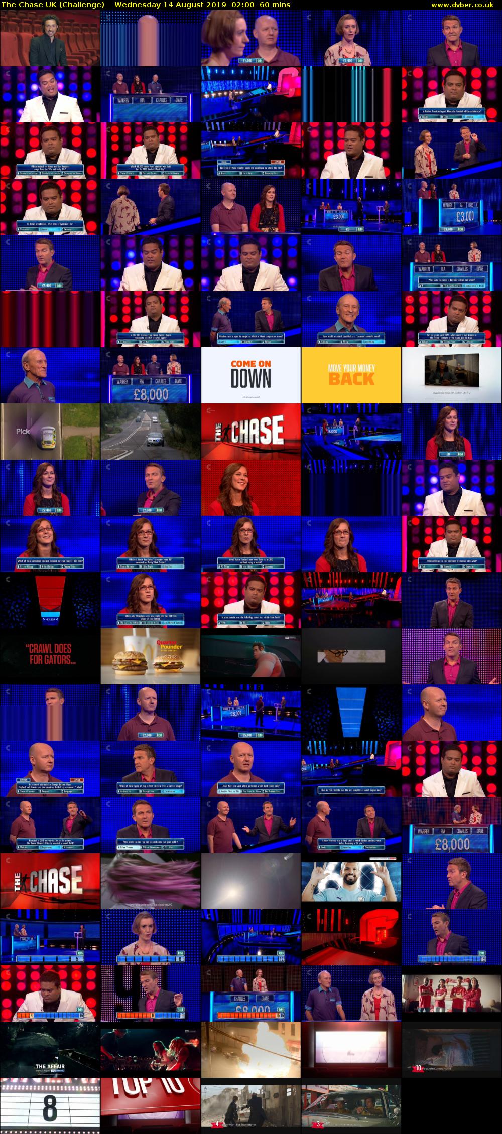 The Chase UK (Challenge) Wednesday 14 August 2019 02:00 - 03:00