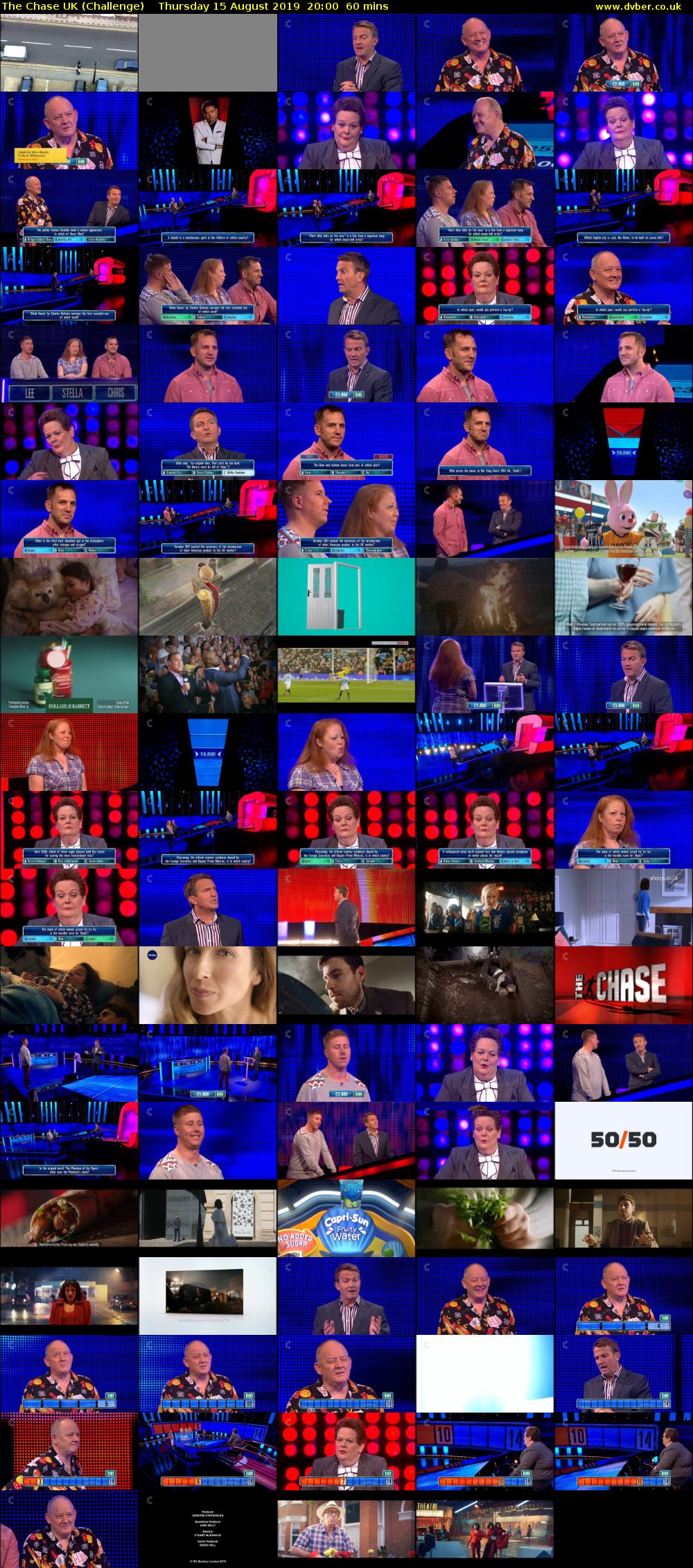 The Chase UK (Challenge) Thursday 15 August 2019 20:00 - 21:00