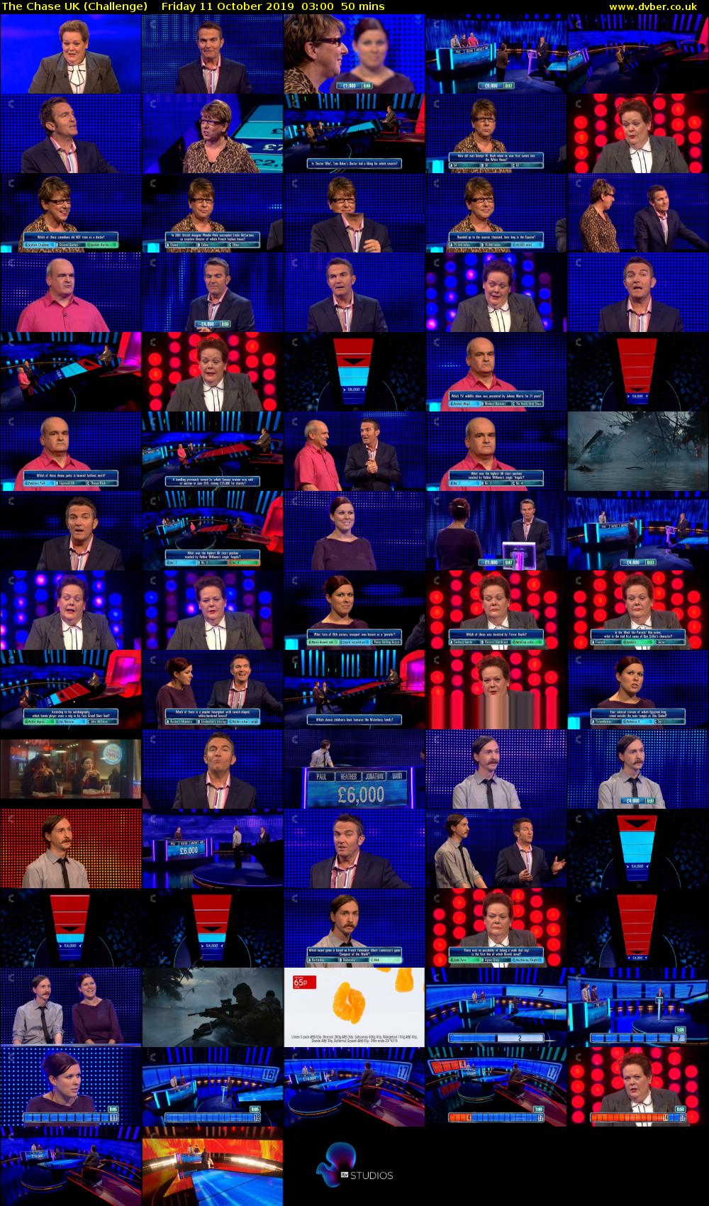 The Chase UK (Challenge) Friday 11 October 2019 03:00 - 03:50