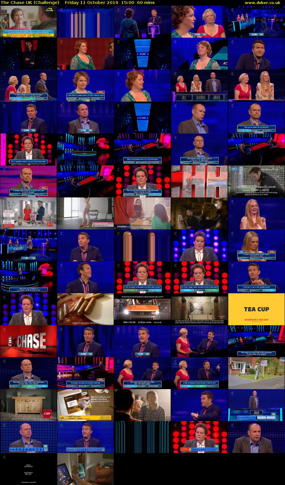 The Chase UK (Challenge) Friday 11 October 2019 15:00 - 16:00