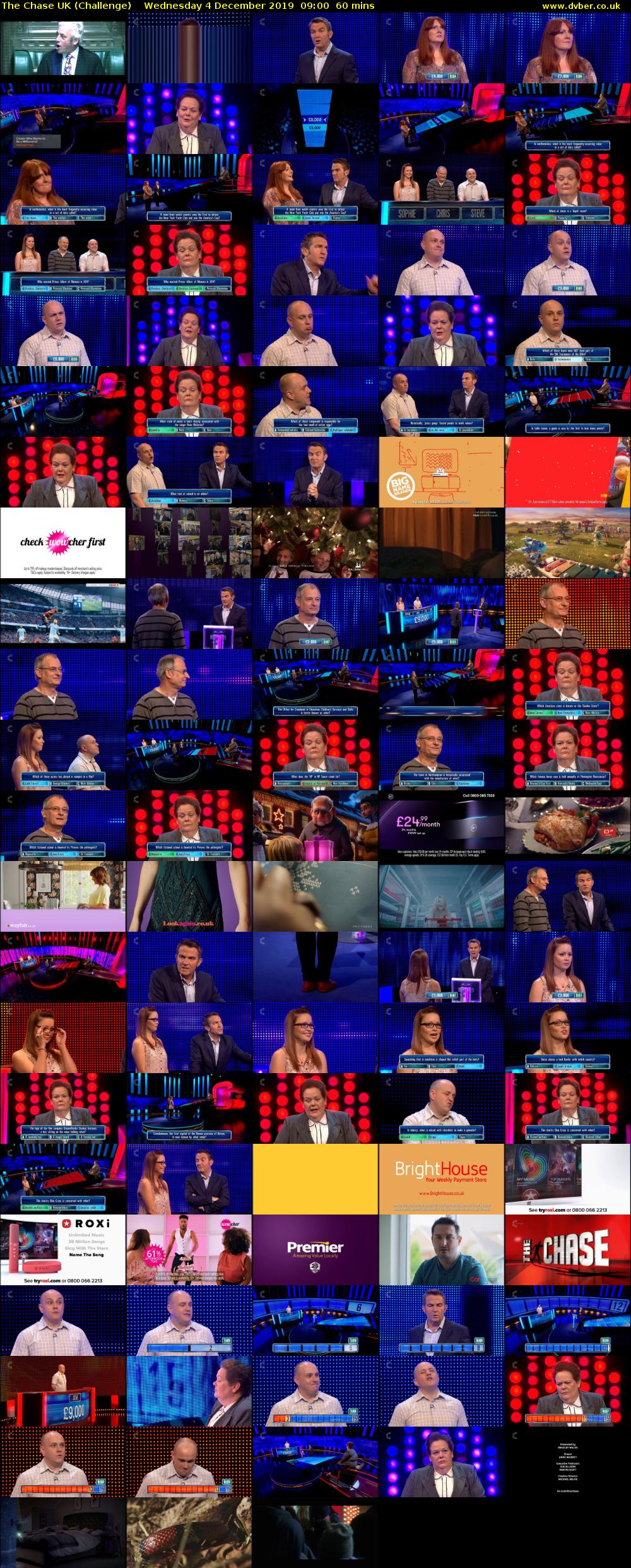 The Chase UK (Challenge) Wednesday 4 December 2019 09:00 - 10:00