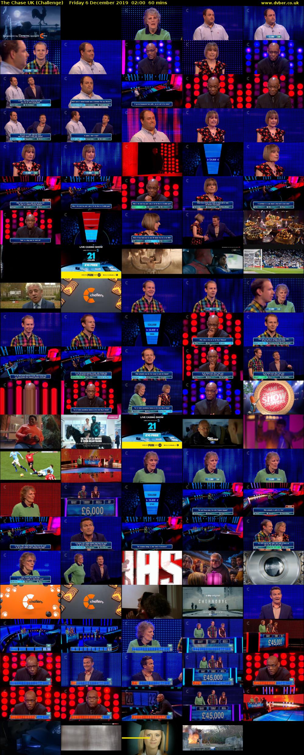 The Chase UK (Challenge) Friday 6 December 2019 02:00 - 03:00