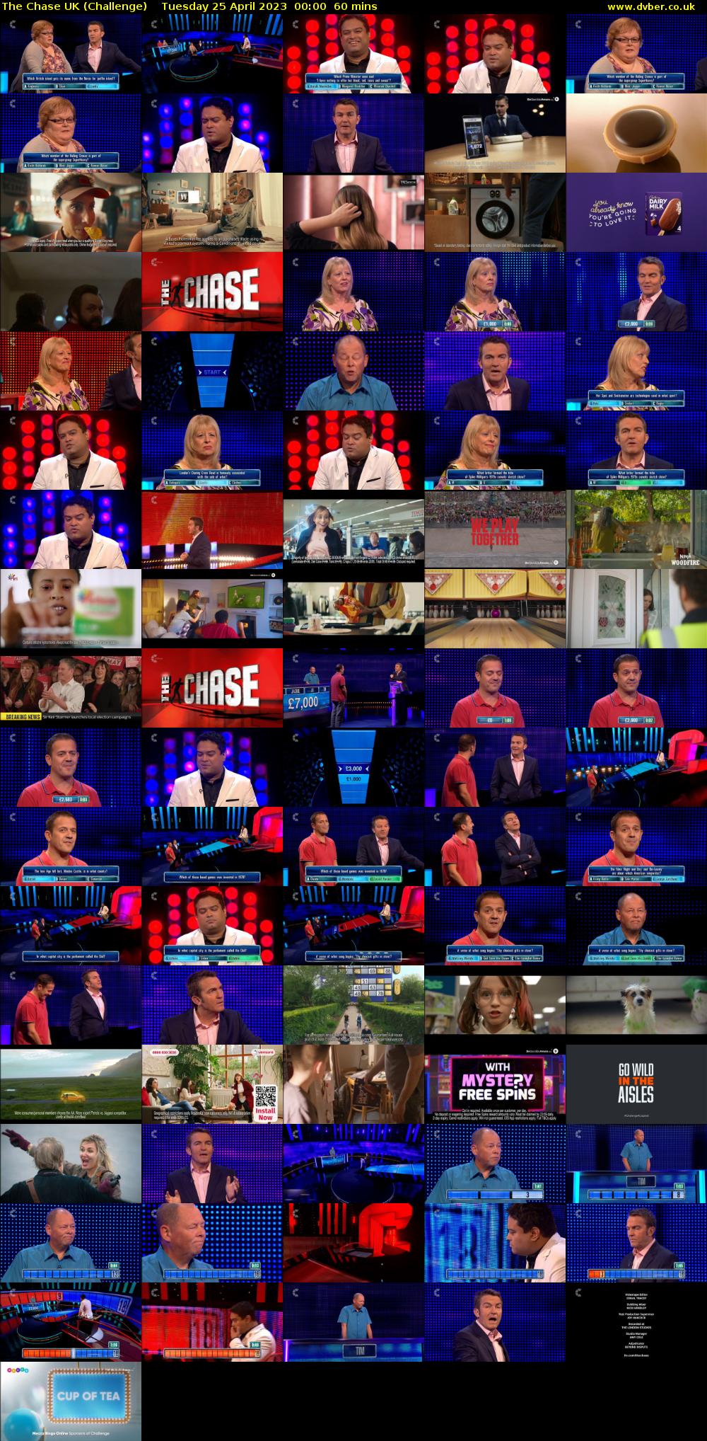 The Chase UK (Challenge) Tuesday 25 April 2023 00:00 - 01:00