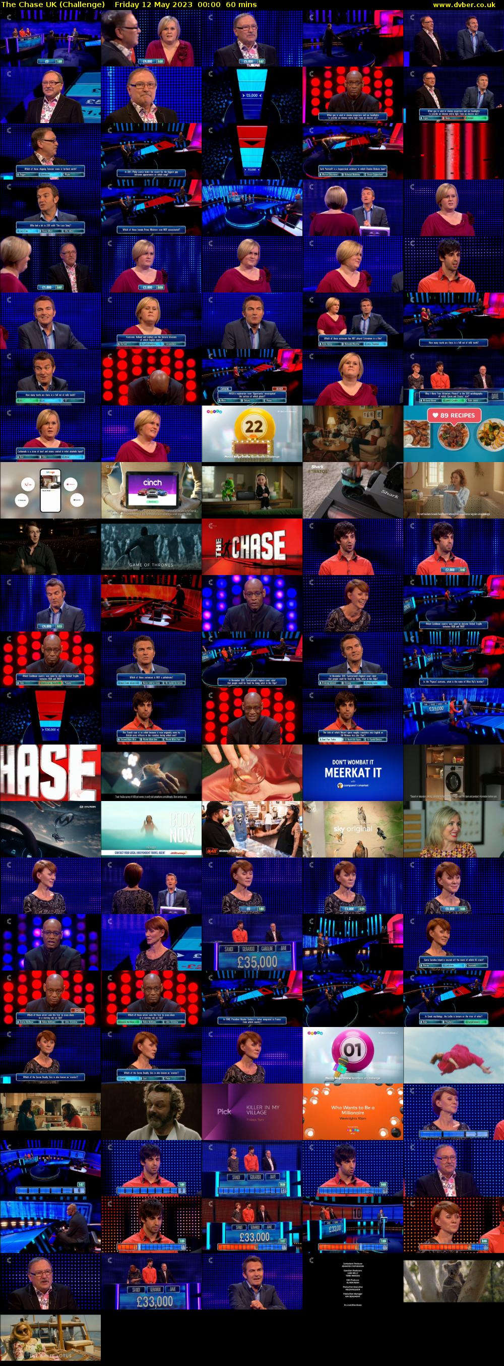 The Chase UK (Challenge) Friday 12 May 2023 00:00 - 01:00