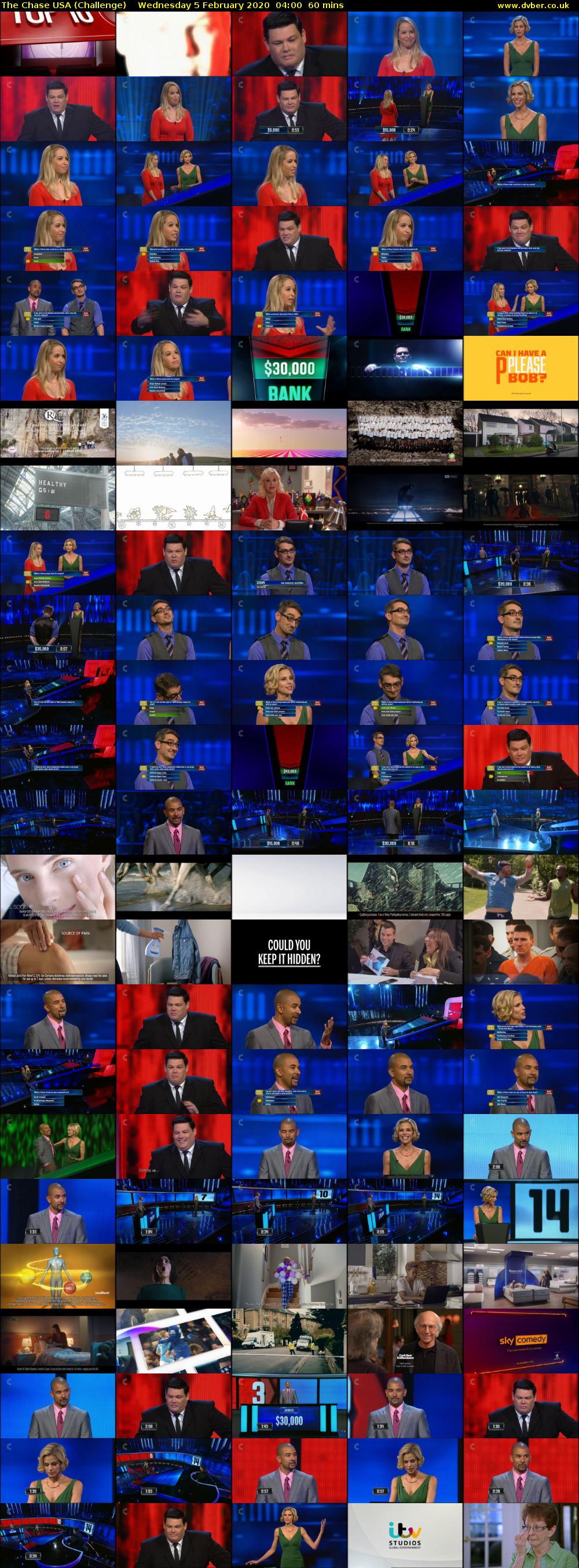 The Chase USA (Challenge) Wednesday 5 February 2020 04:00 - 05:00