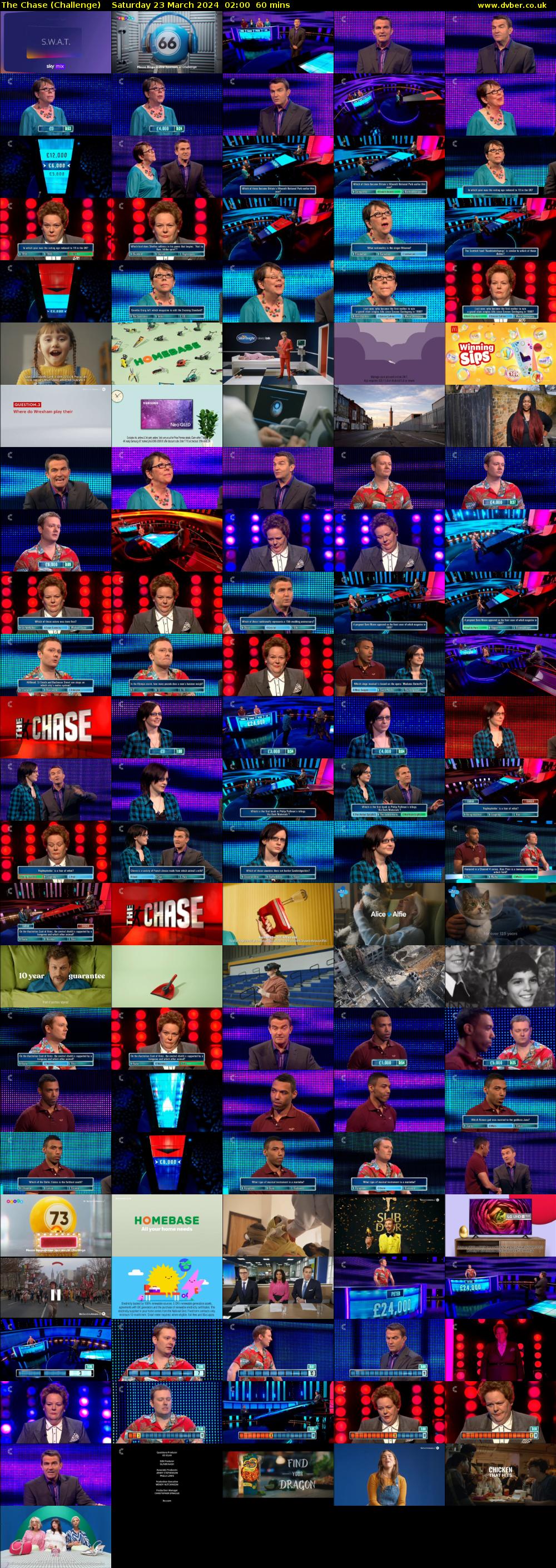 The Chase (Challenge) Saturday 23 March 2024 02:00 - 03:00