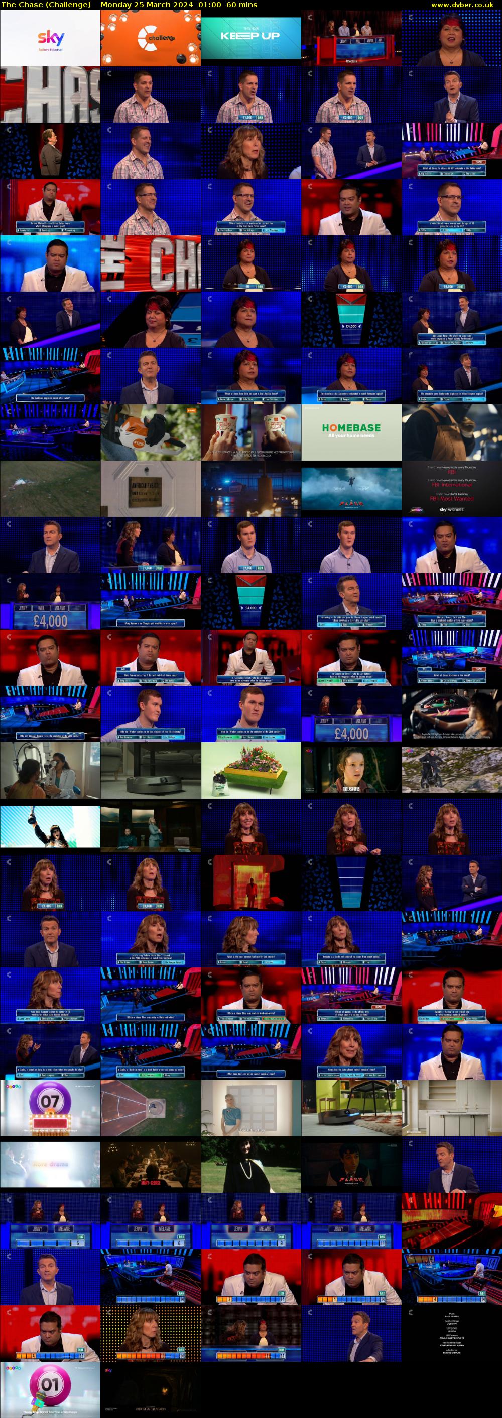 The Chase (Challenge) Monday 25 March 2024 01:00 - 02:00