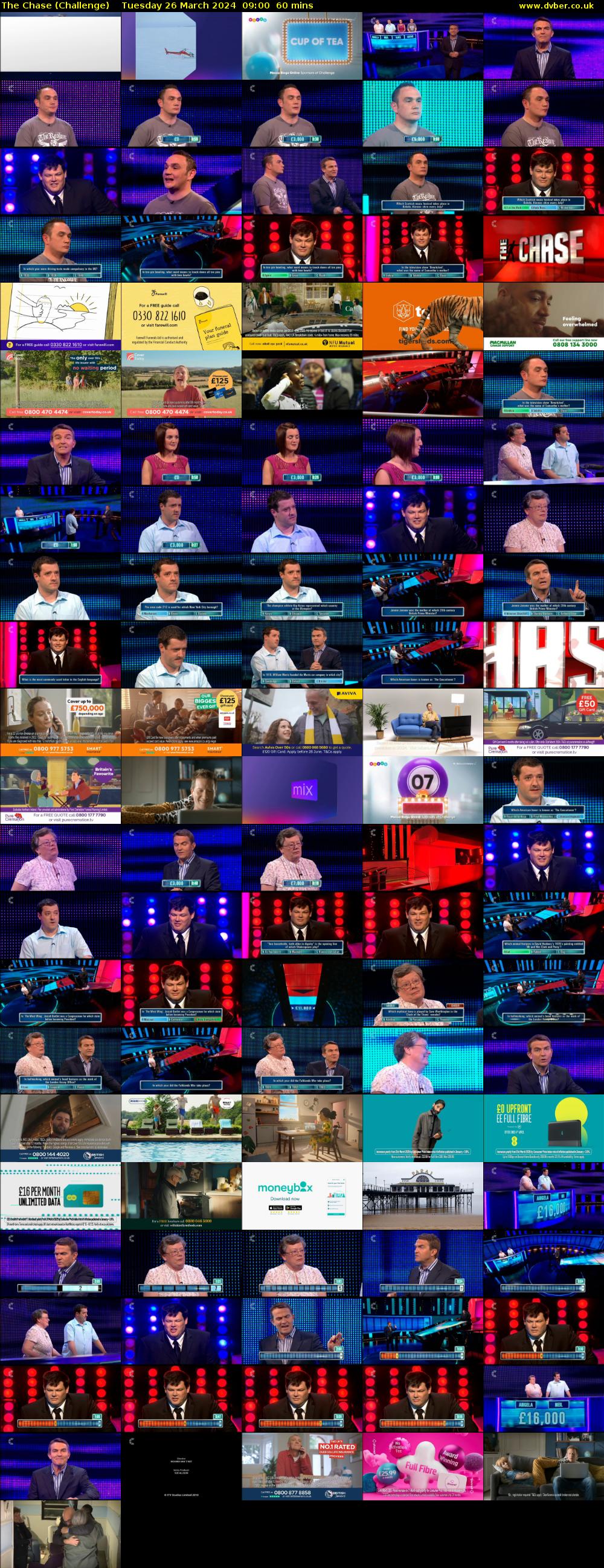 The Chase (Challenge) Tuesday 26 March 2024 09:00 - 10:00