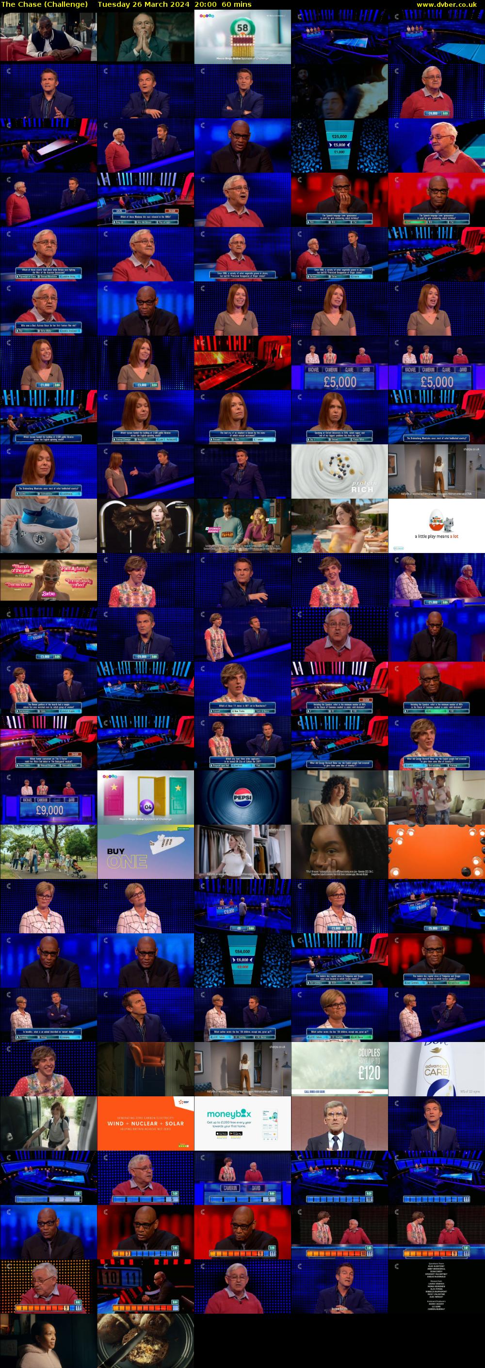 The Chase (Challenge) Tuesday 26 March 2024 20:00 - 21:00
