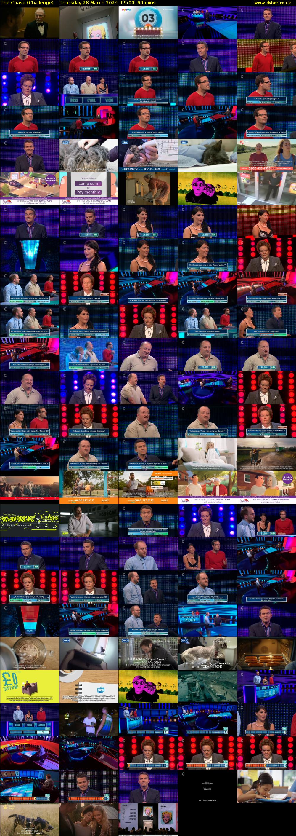 The Chase (Challenge) Thursday 28 March 2024 09:00 - 10:00