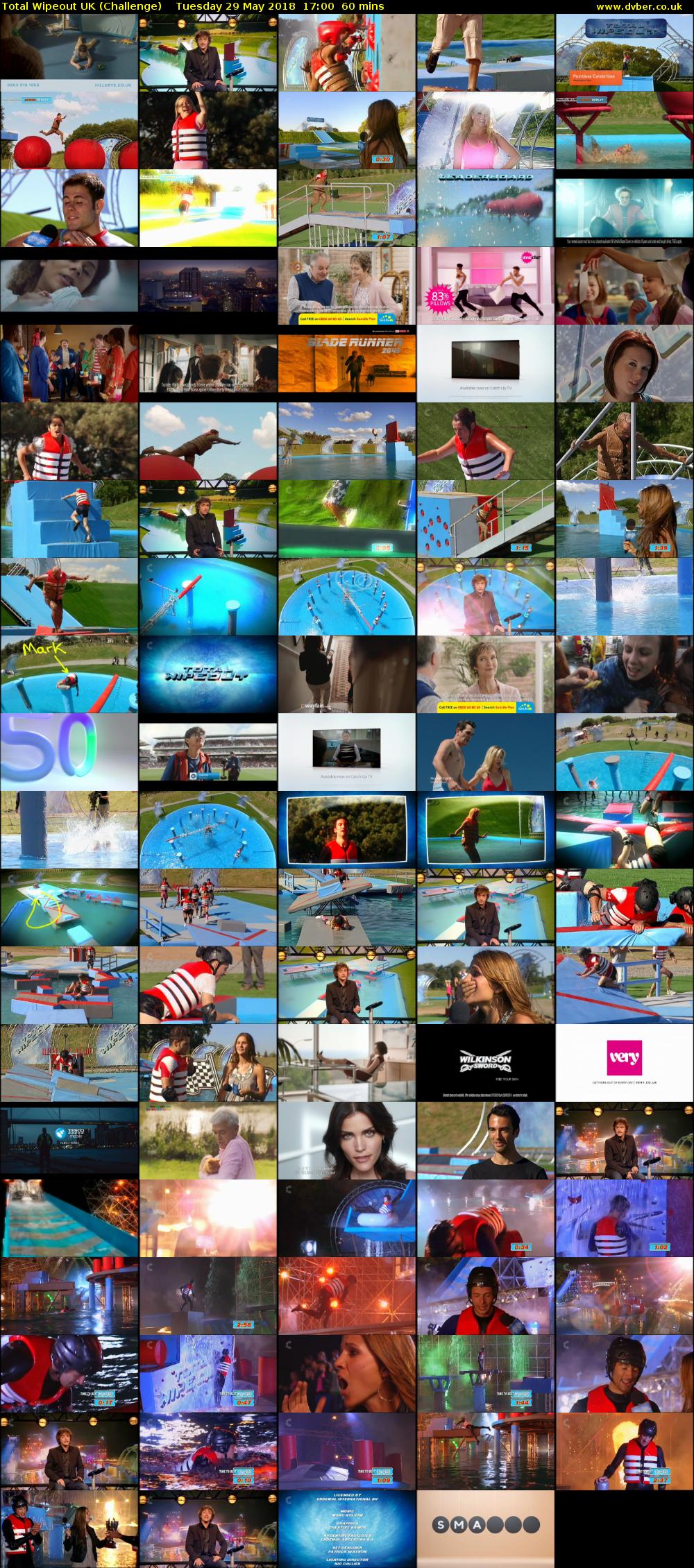 Total Wipeout UK (Challenge) Tuesday 29 May 2018 17:00 - 18:00