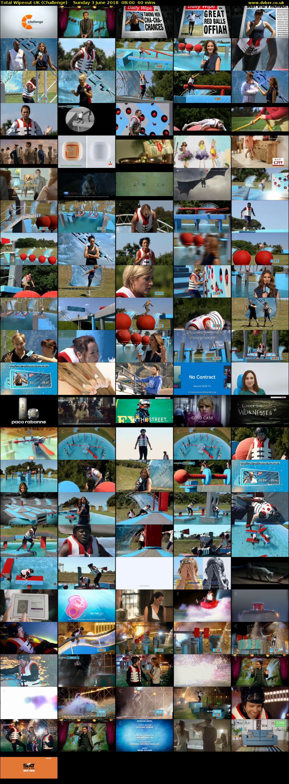 Total Wipeout UK (Challenge) Sunday 3 June 2018 08:00 - 09:00