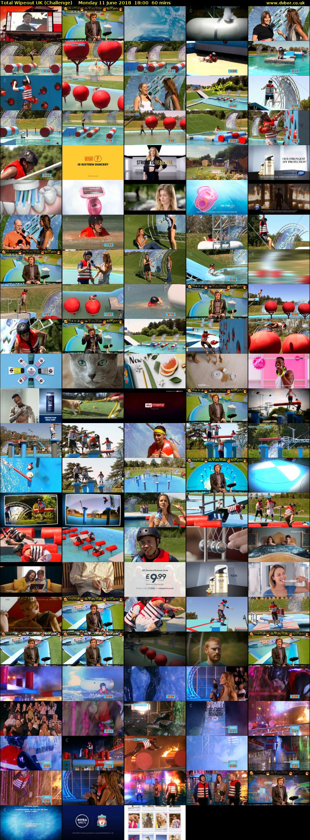 Total Wipeout UK (Challenge) Monday 11 June 2018 18:00 - 19:00