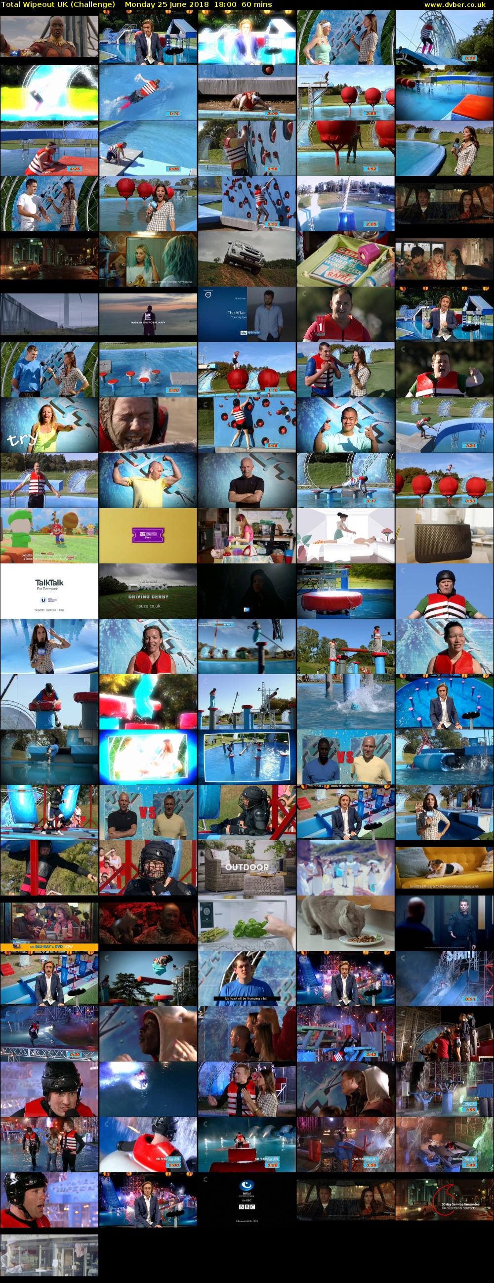 Total Wipeout UK (Challenge) Monday 25 June 2018 18:00 - 19:00