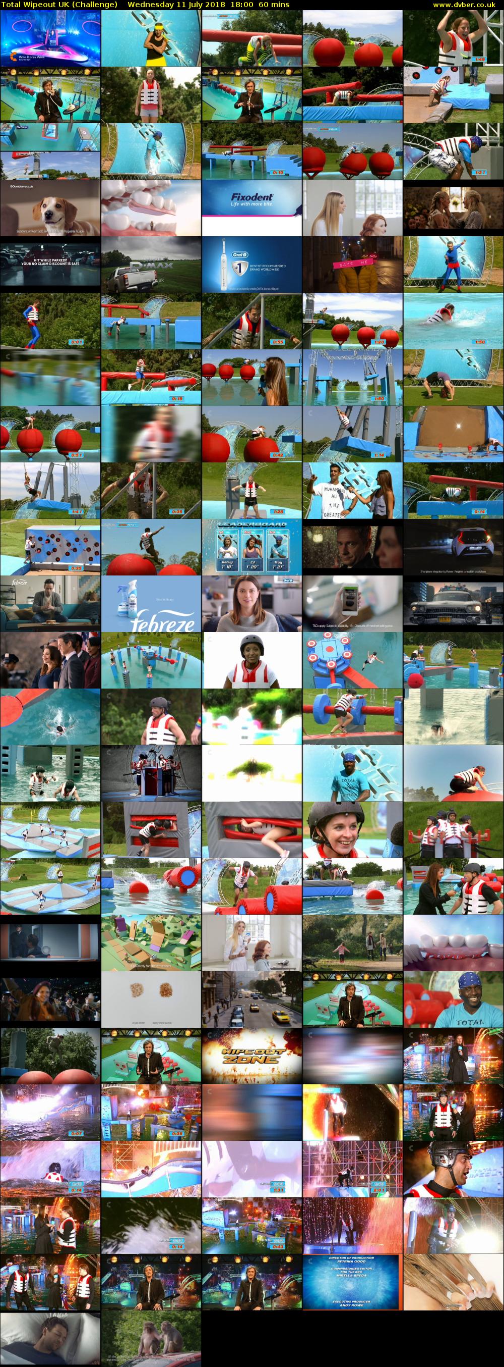 Total Wipeout UK (Challenge) Wednesday 11 July 2018 18:00 - 19:00