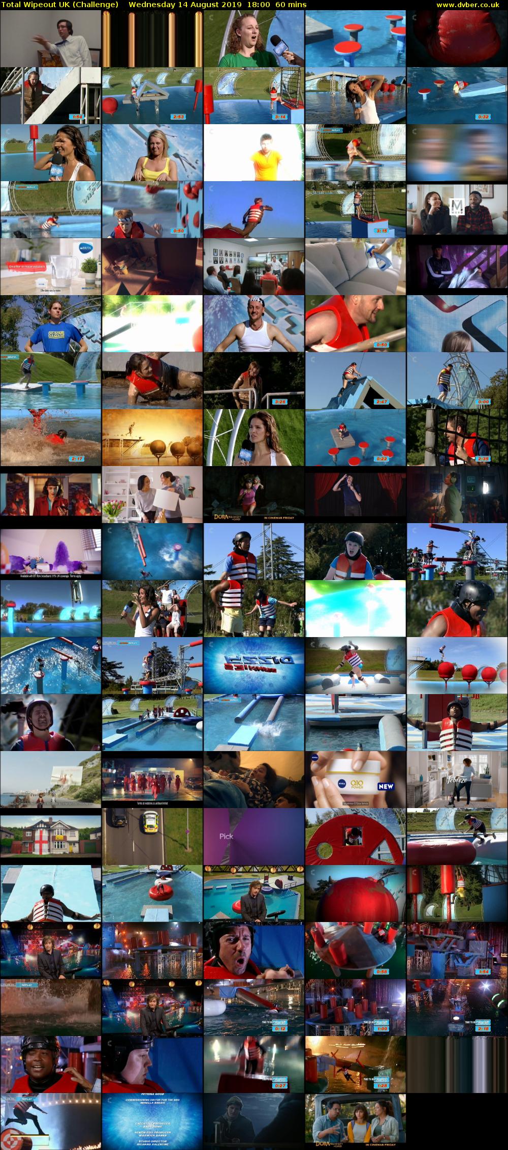 Total Wipeout UK (Challenge) Wednesday 14 August 2019 18:00 - 19:00