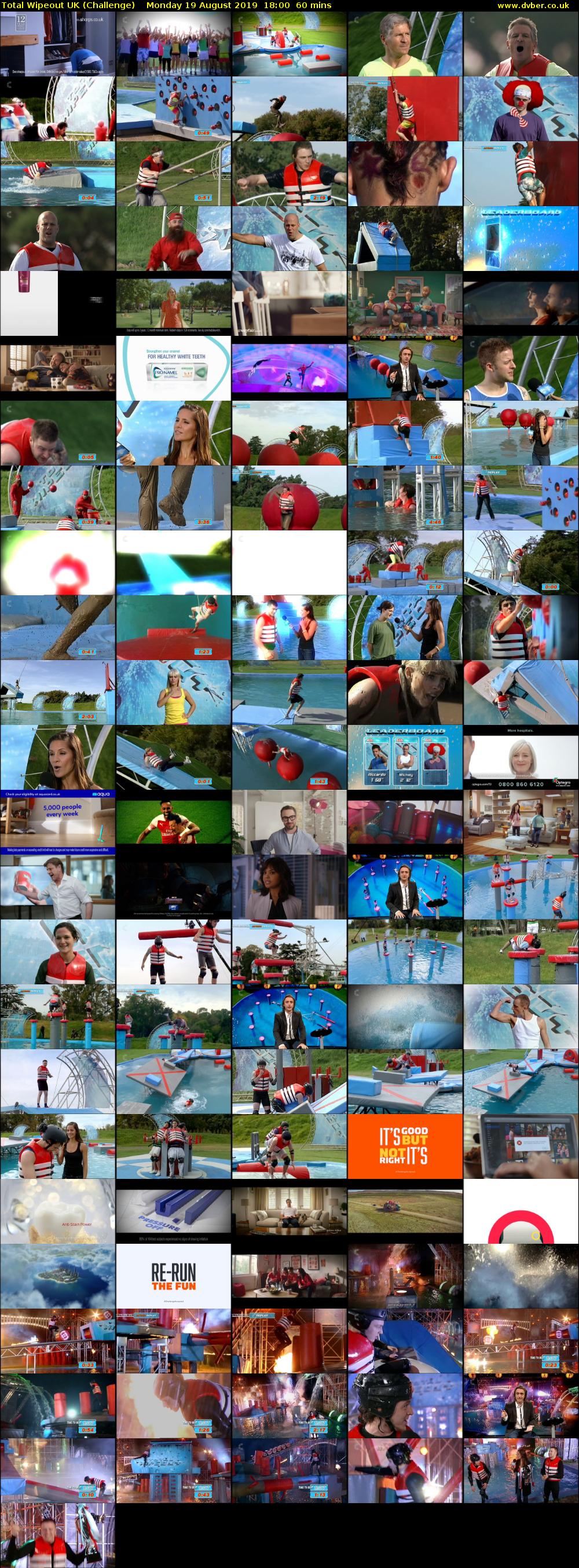 Total Wipeout UK (Challenge) Monday 19 August 2019 18:00 - 19:00