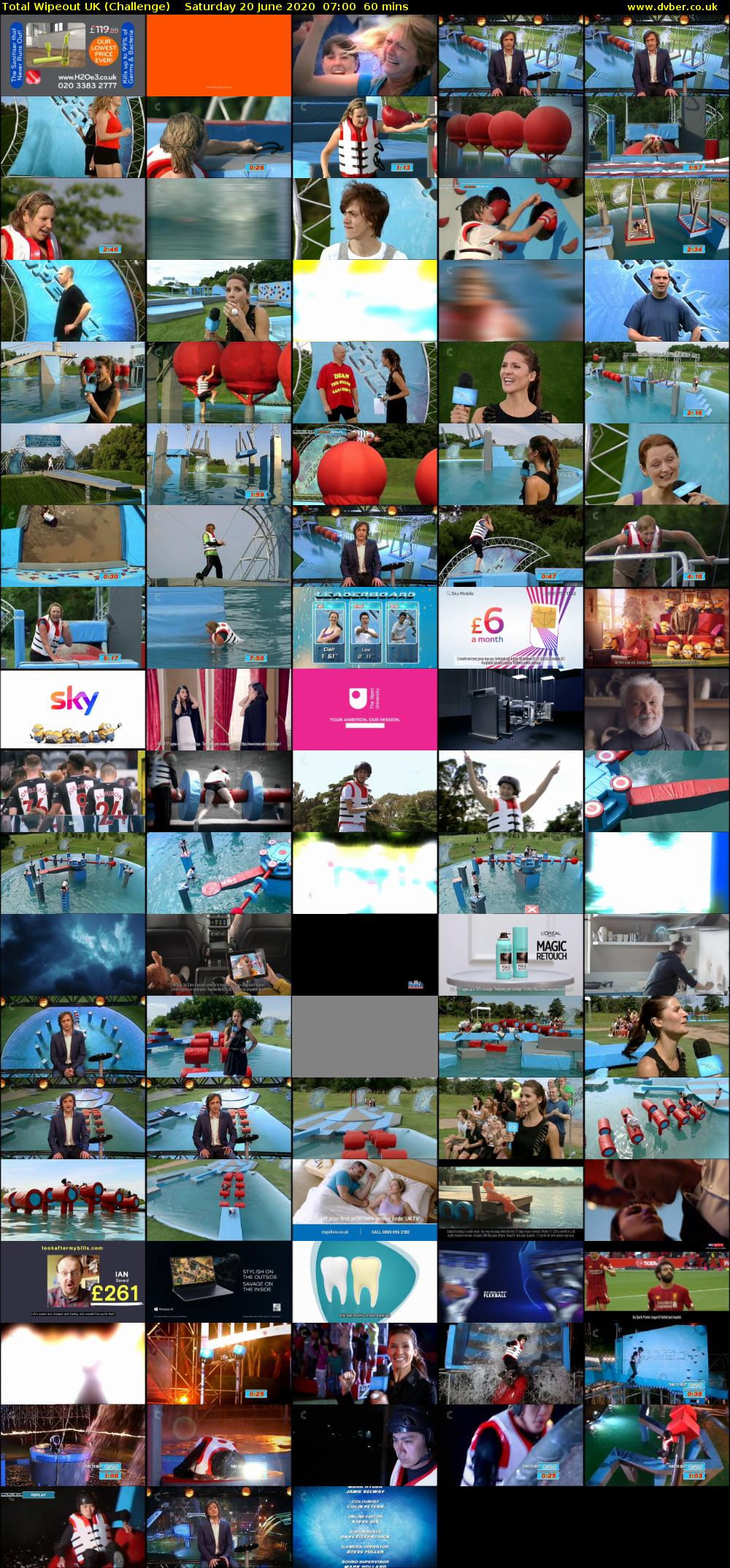 Total Wipeout UK (Challenge) Saturday 20 June 2020 07:00 - 08:00