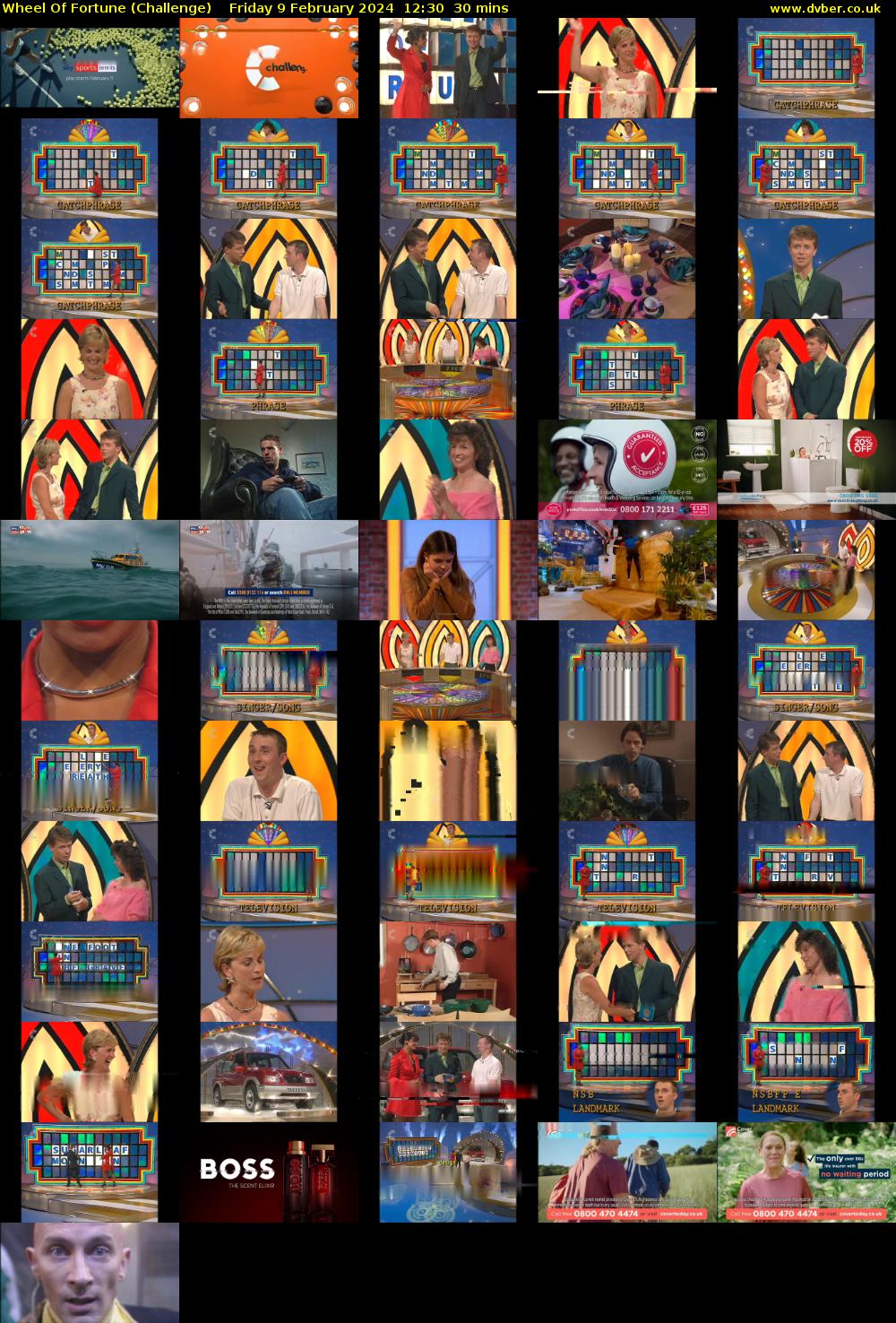 Wheel Of Fortune (Challenge) Friday 9 February 2024 12:30 - 13:00