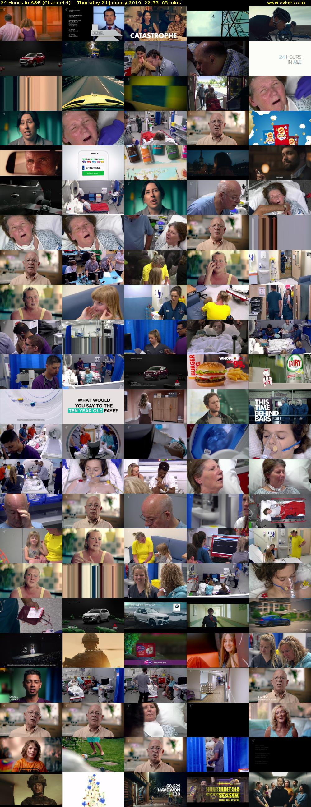 24 Hours in A&E (Channel 4) Thursday 24 January 2019 22:55 - 00:00