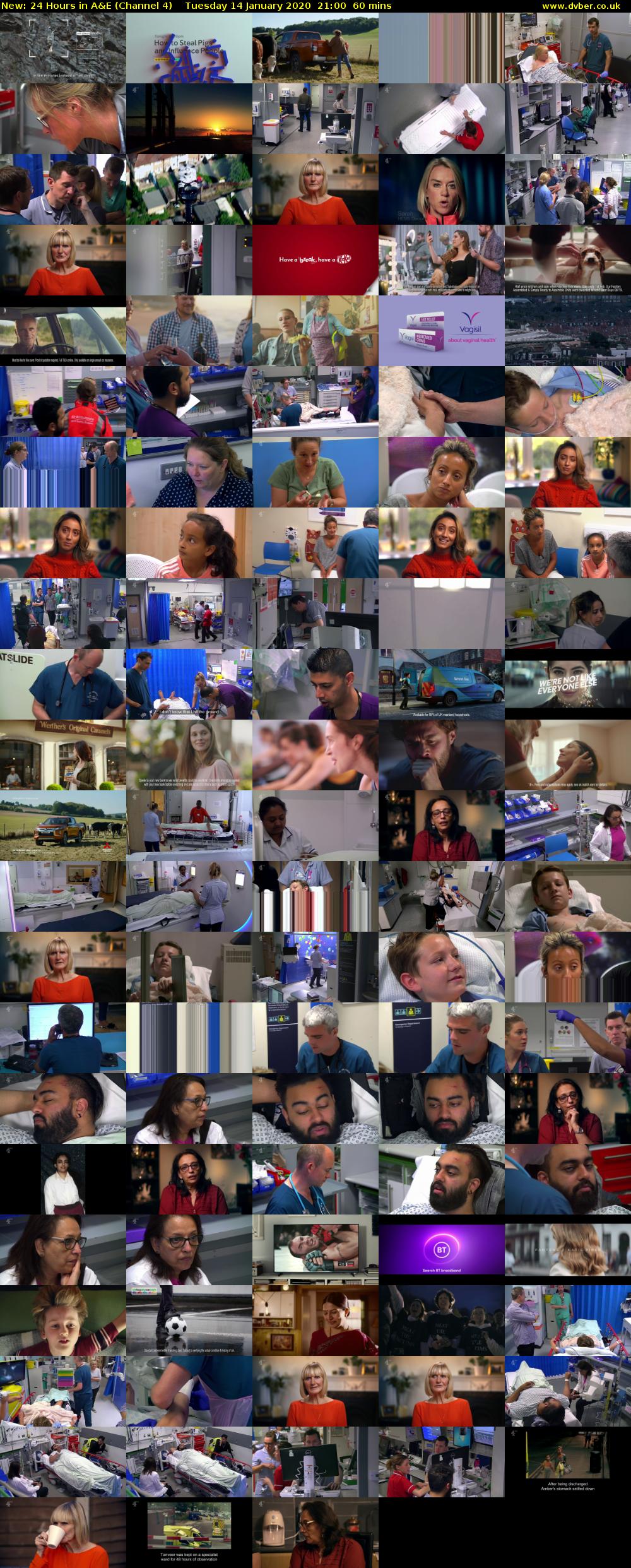 24 Hours in A&E (Channel 4) Tuesday 14 January 2020 21:00 - 22:00