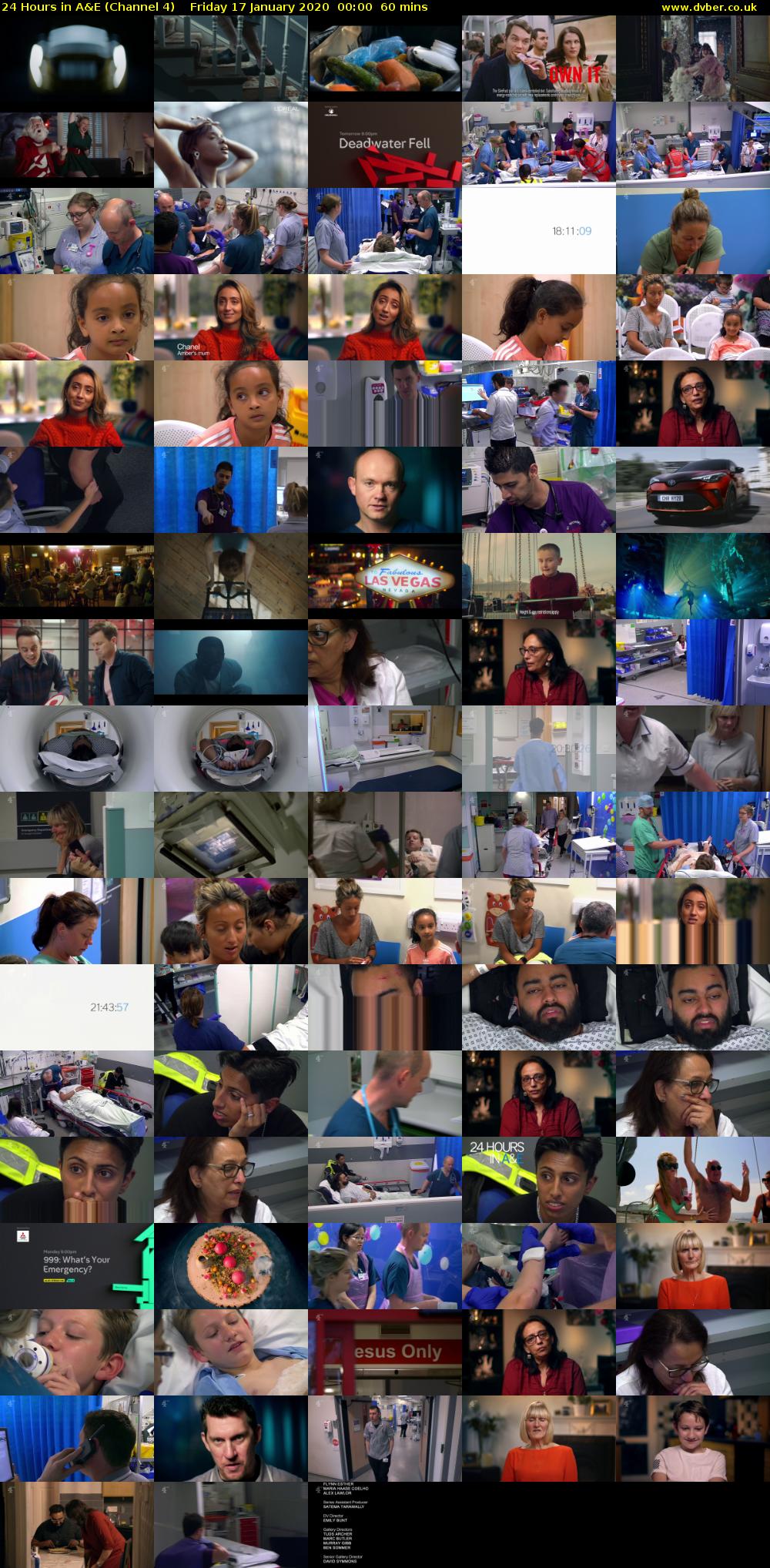 24 Hours in A&E (Channel 4) Friday 17 January 2020 00:00 - 01:00