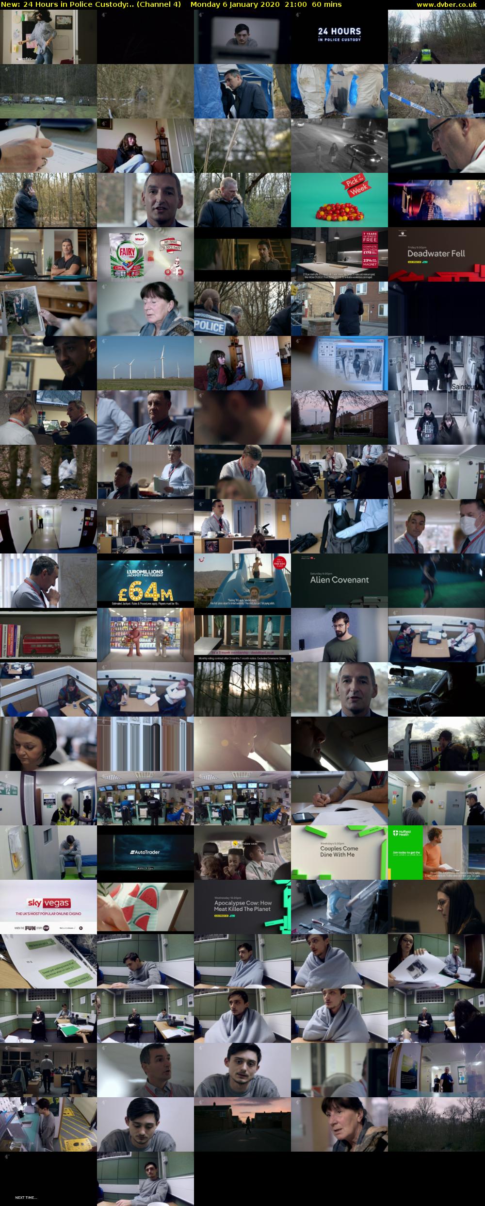 24 Hours in Police Custody:.. (Channel 4) Monday 6 January 2020 21:00 - 22:00