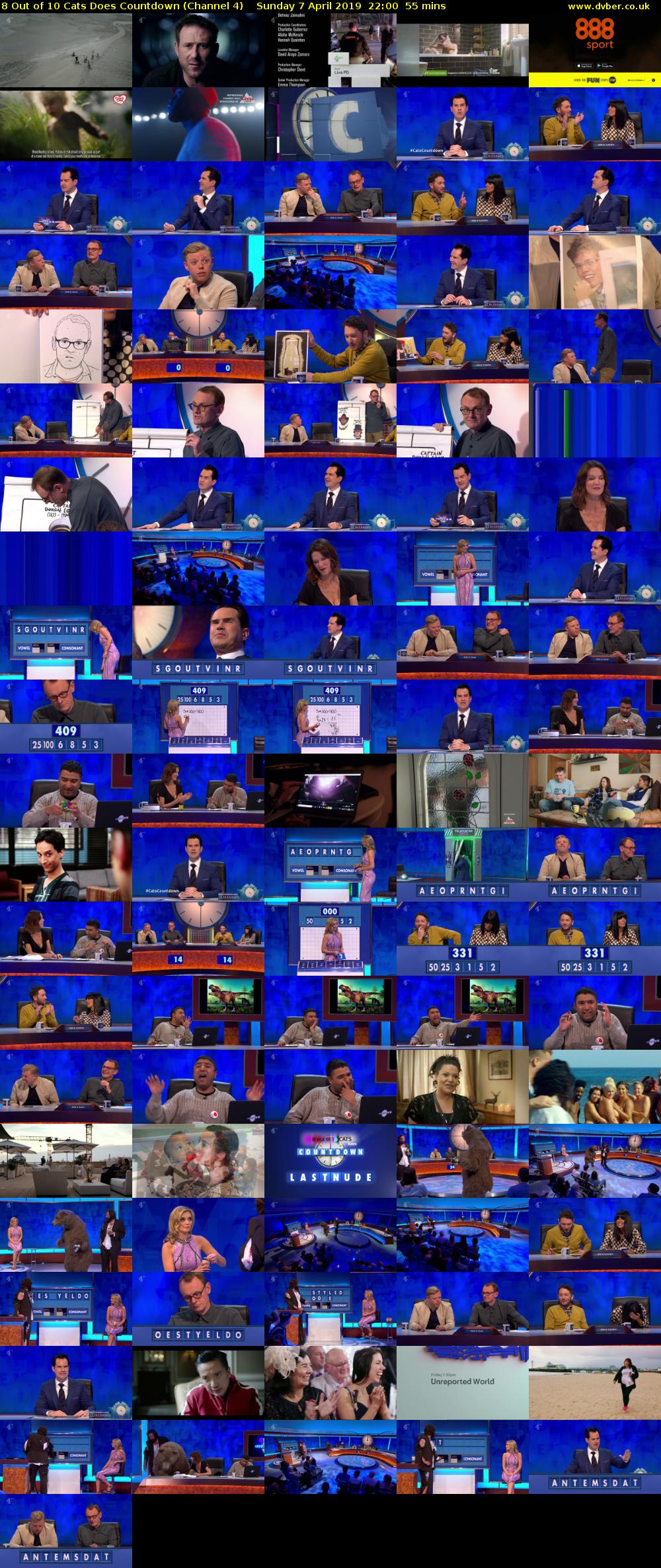 8 Out of 10 Cats Does Countdown (Channel 4) Sunday 7 April 2019 22:00 - 22:55