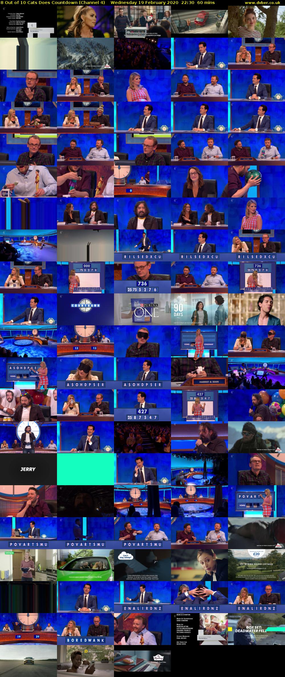 8 Out of 10 Cats Does Countdown (Channel 4) Wednesday 19 February 2020 22:30 - 23:30