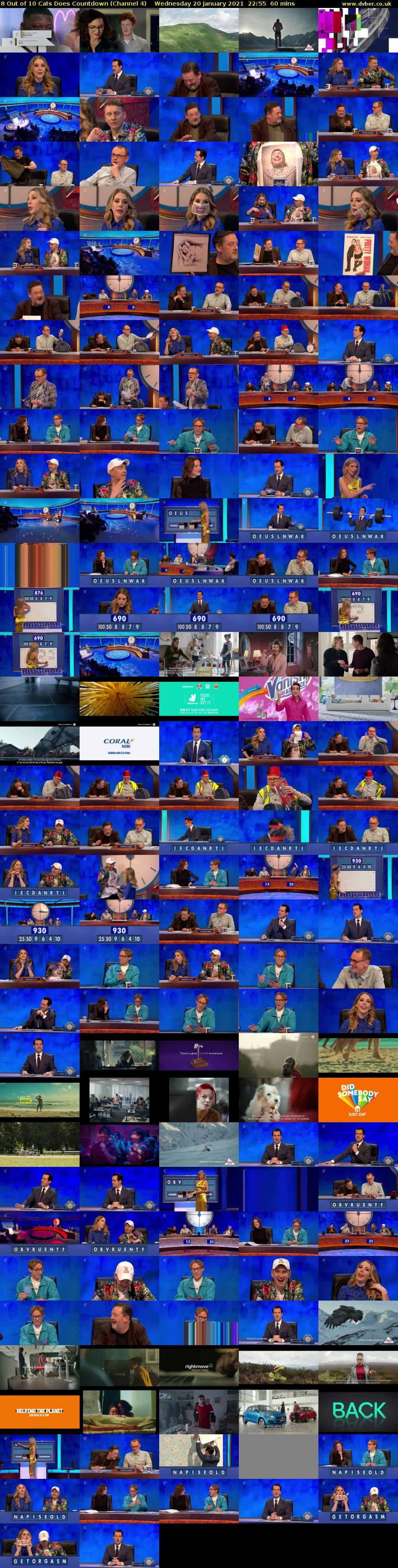 8 Out of 10 Cats Does Countdown (Channel 4) Wednesday 20 January 2021 22:55 - 23:55