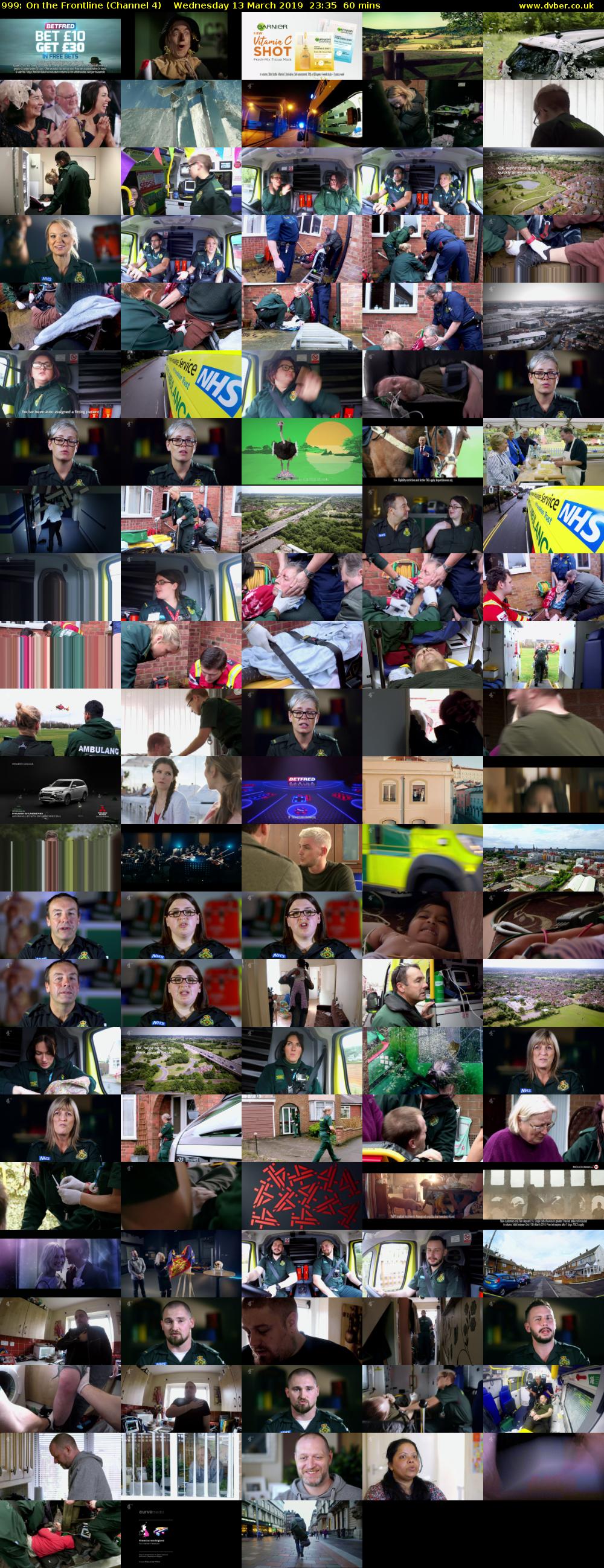 999: On the Frontline (Channel 4) Wednesday 13 March 2019 23:35 - 00:35