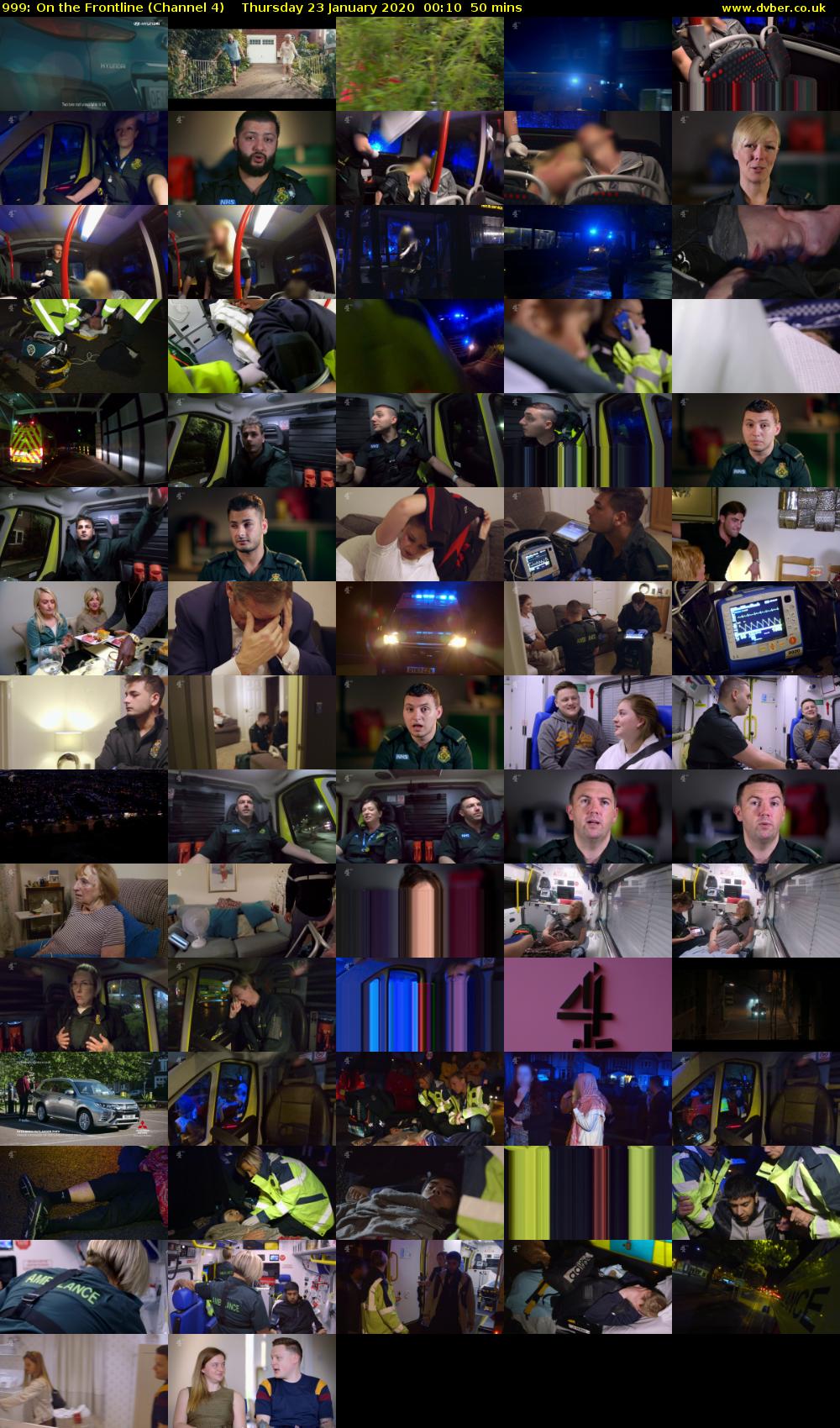 999: On the Frontline (Channel 4) Thursday 23 January 2020 00:10 - 01:00
