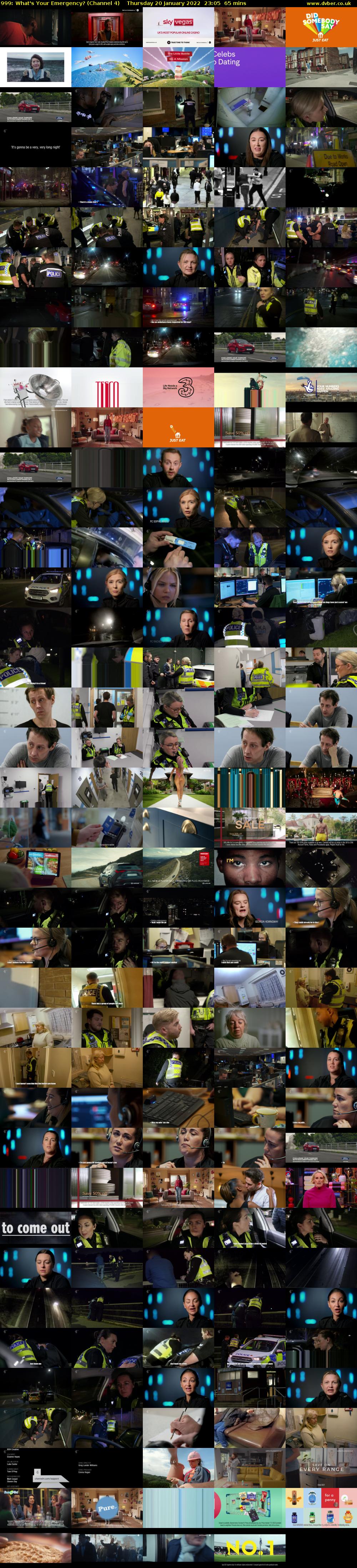 999: What's Your Emergency? (Channel 4) Thursday 20 January 2022 23:05 - 00:10