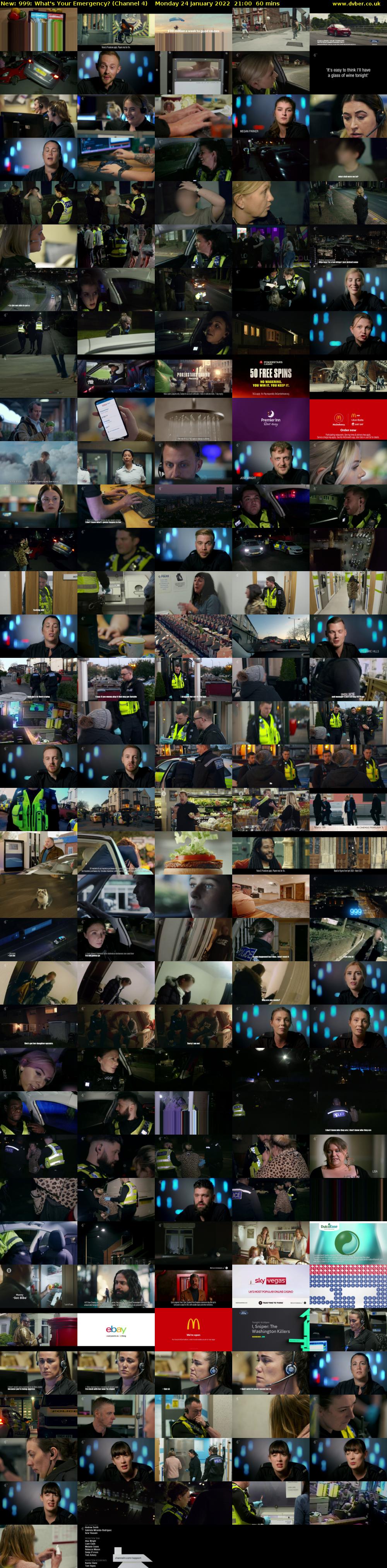 999: What's Your Emergency? (Channel 4) Monday 24 January 2022 21:00 - 22:00