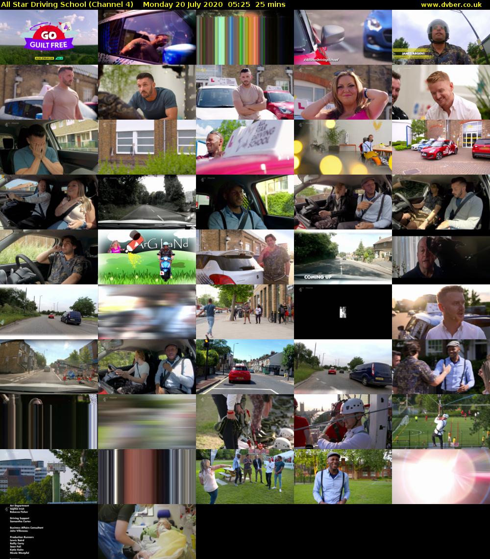 All Star Driving School (Channel 4) Monday 20 July 2020 05:25 - 05:50