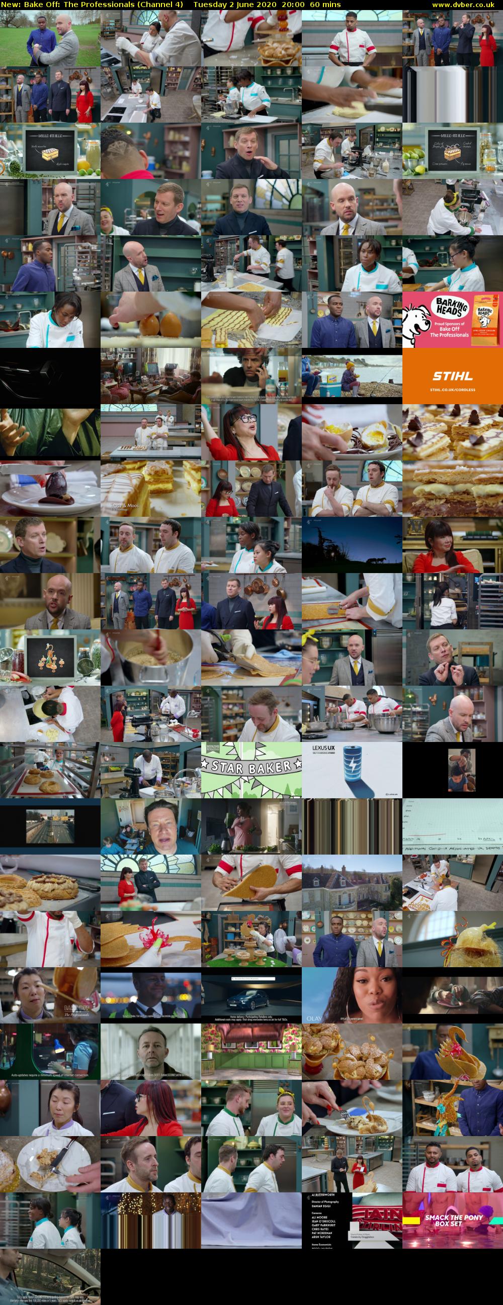 Bake Off: The Professionals (Channel 4) Tuesday 2 June 2020 20:00 - 21:00