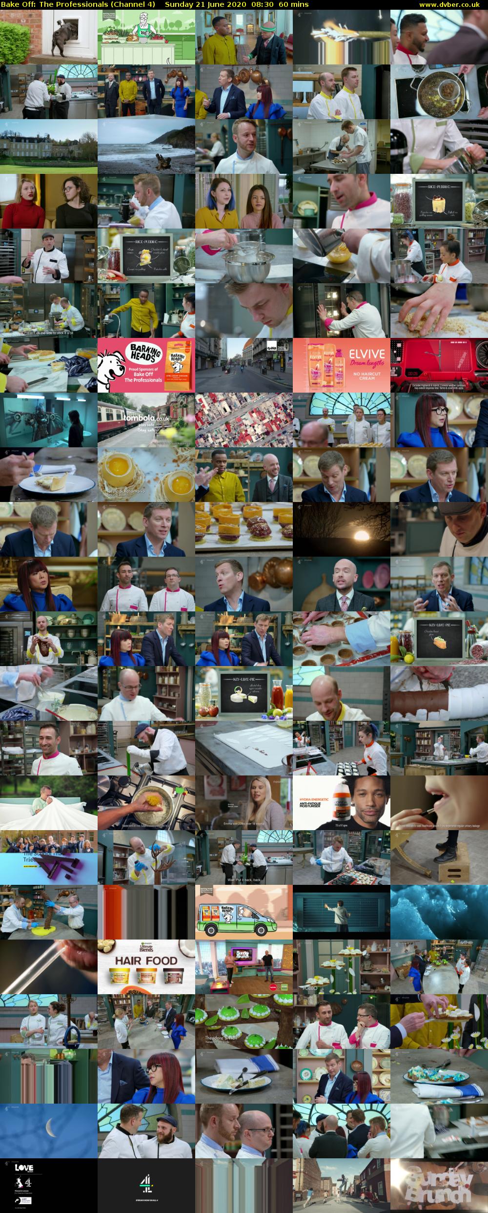 Bake Off: The Professionals (Channel 4) Sunday 21 June 2020 08:30 - 09:30