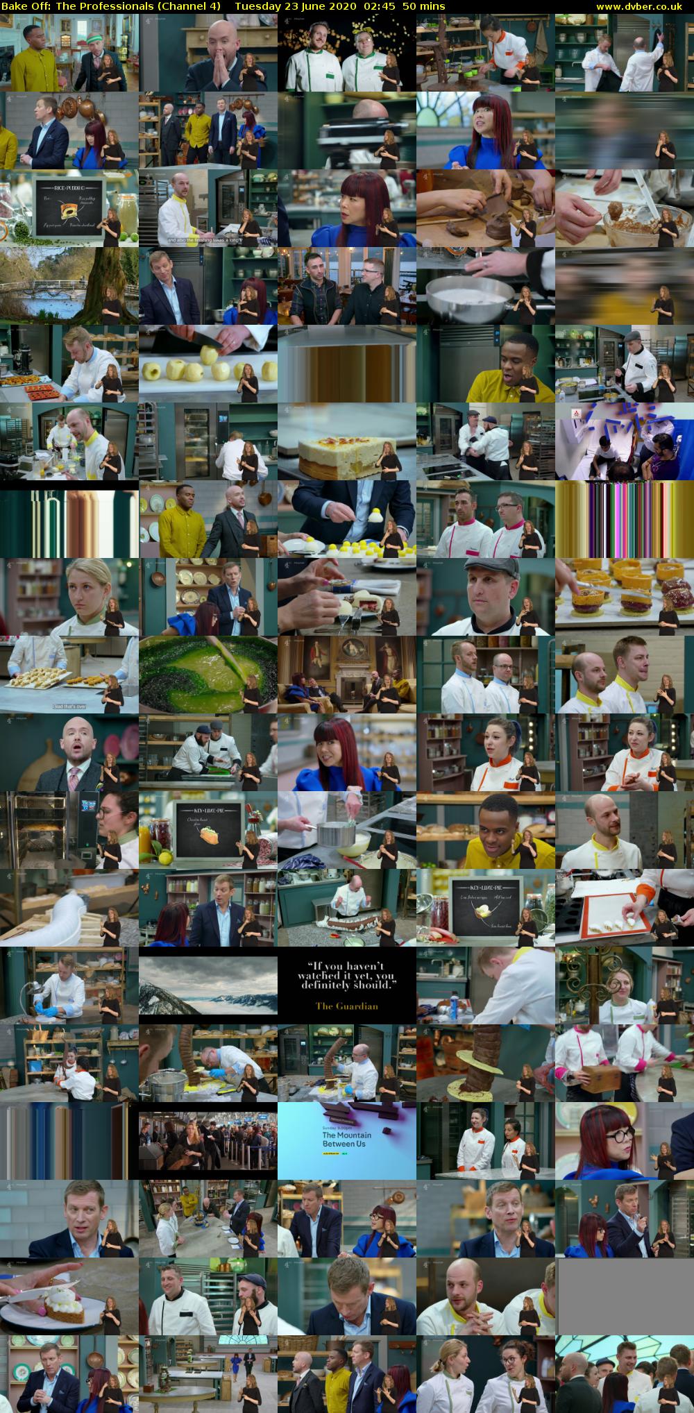 Bake Off: The Professionals (Channel 4) Tuesday 23 June 2020 02:45 - 03:35