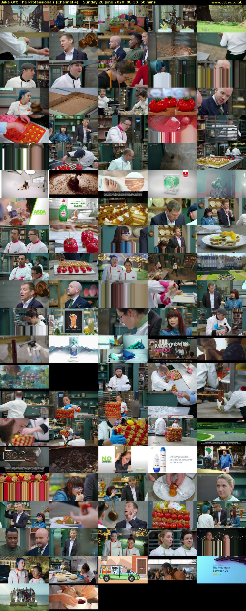 Bake Off: The Professionals (Channel 4) Sunday 28 June 2020 08:30 - 09:30