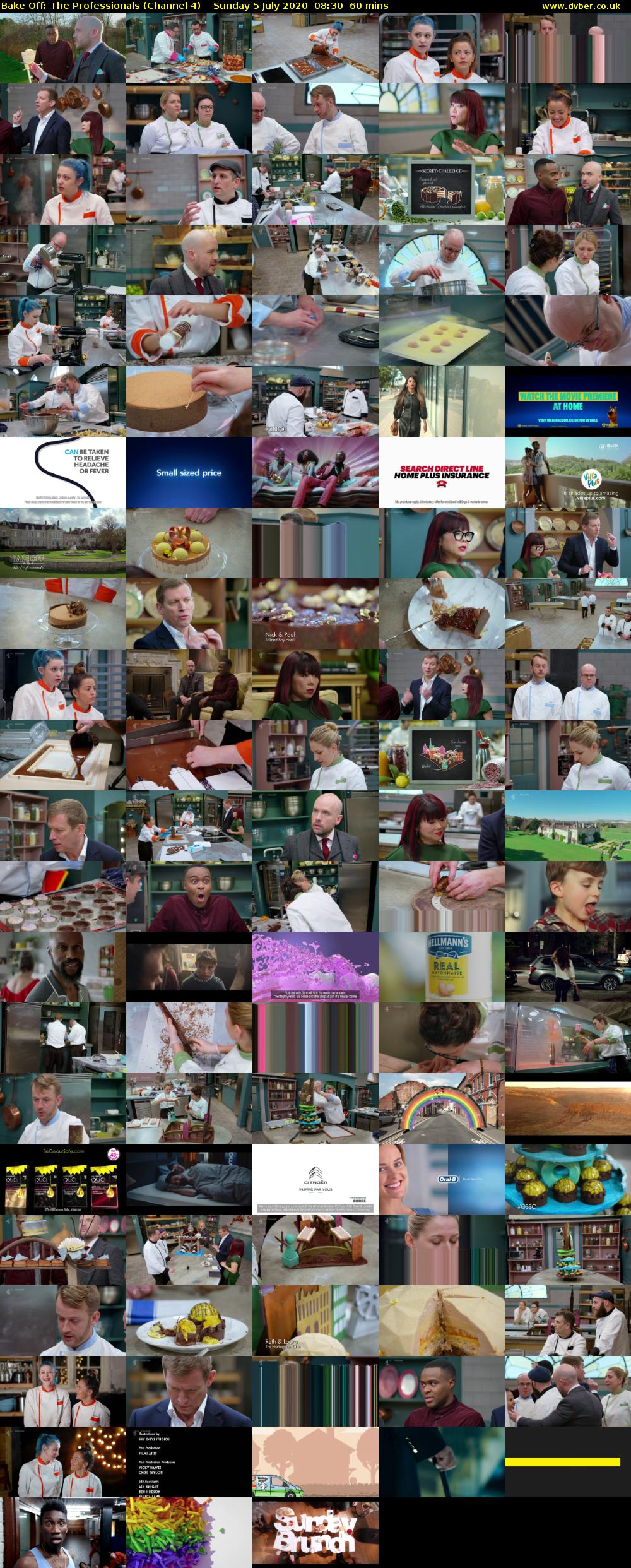 Bake Off: The Professionals (Channel 4) Sunday 5 July 2020 08:30 - 09:30