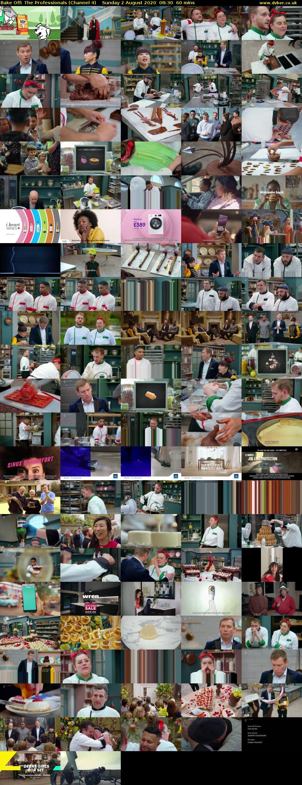 Bake Off: The Professionals (Channel 4) Sunday 2 August 2020 08:30 - 09:30