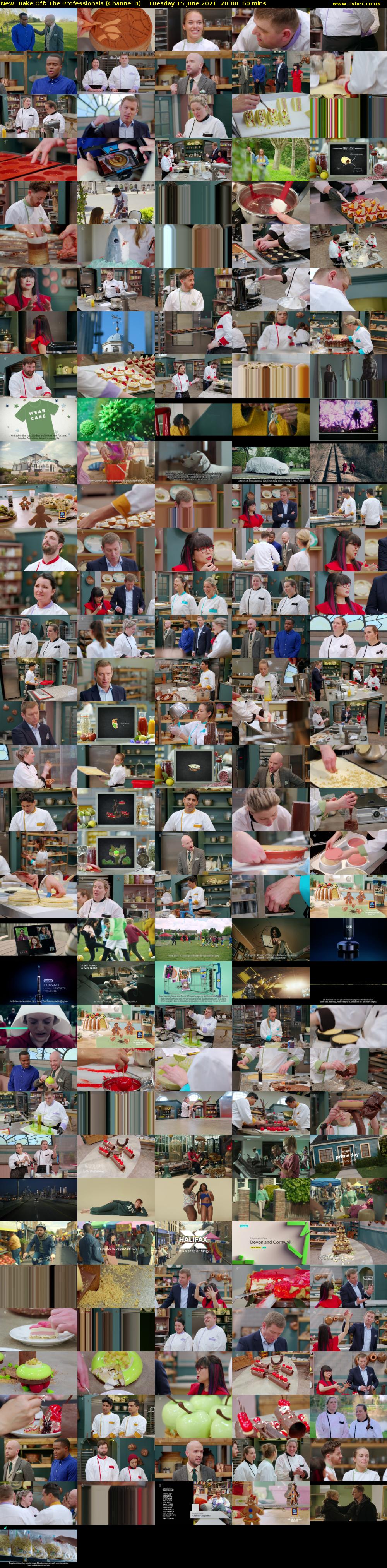 Bake Off: The Professionals (Channel 4) Tuesday 15 June 2021 20:00 - 21:00